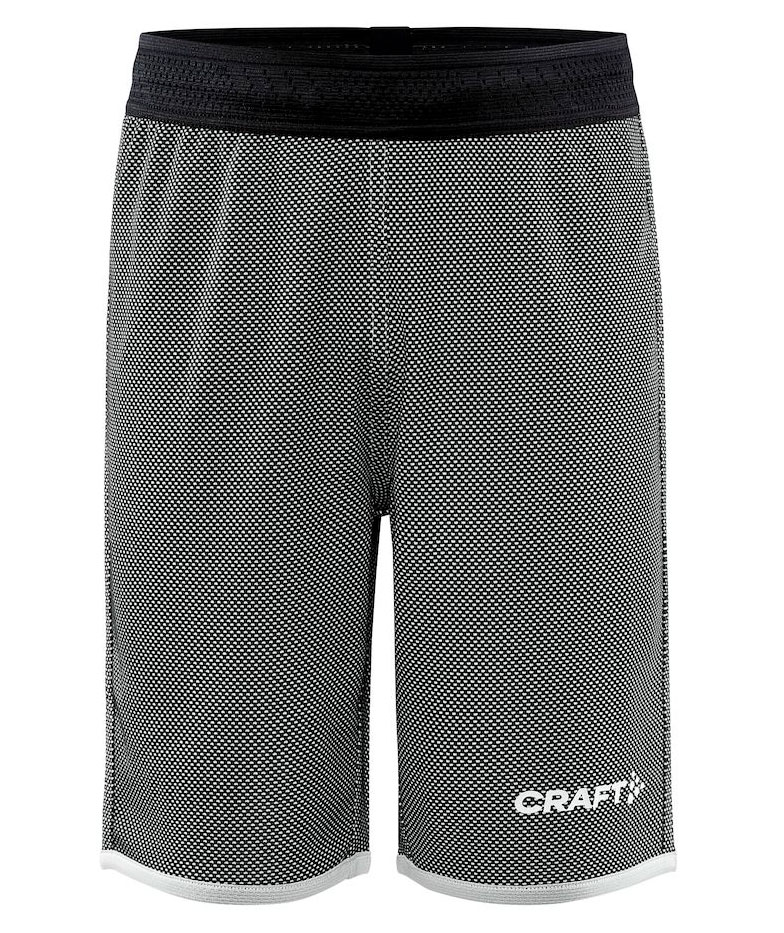 Craft Progress v&auml;ndbar shorts till barn, Svart/Vit