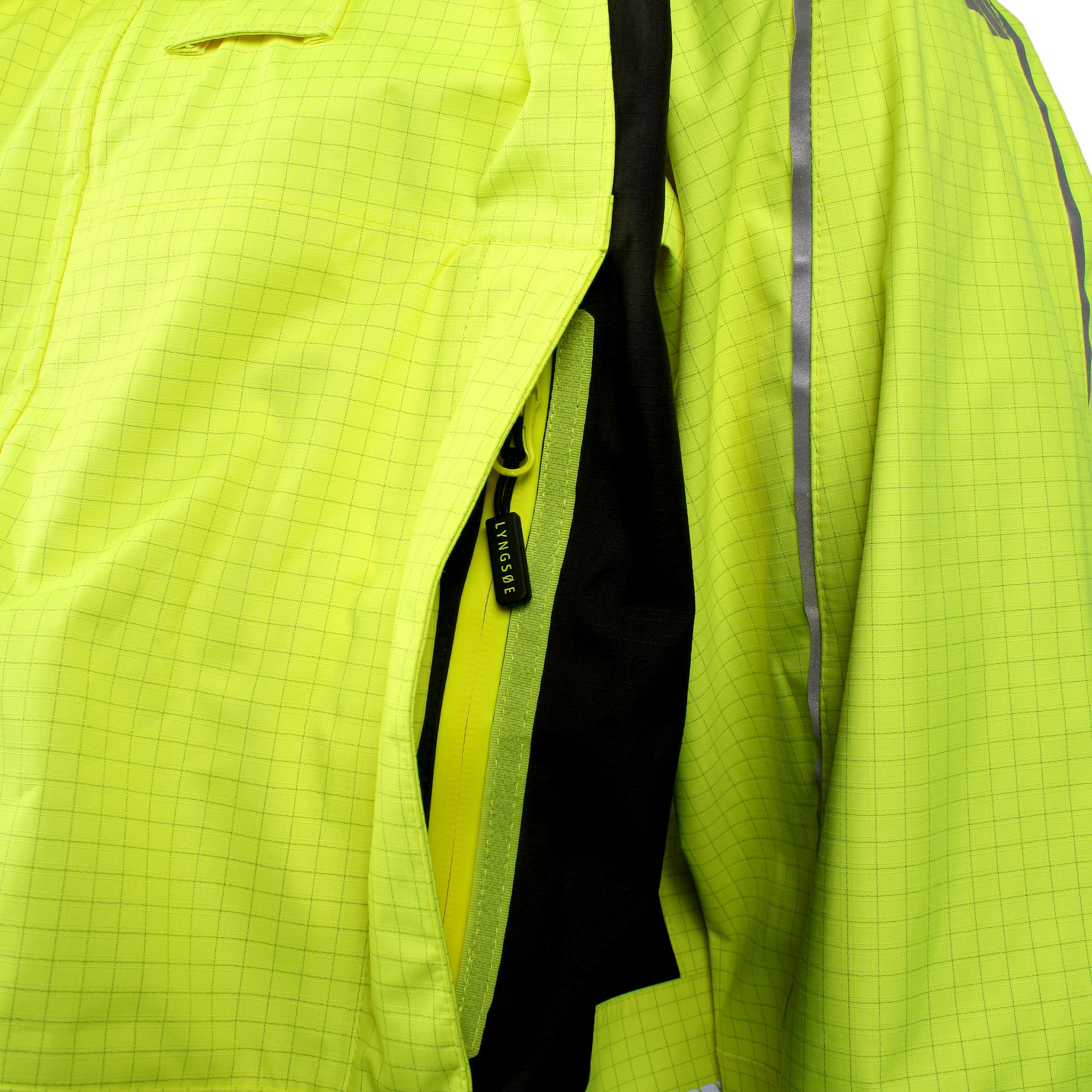 Lyngs&oslash;e Multinorm skaljakke, Hi-vis Gul/Sort, large image number 3