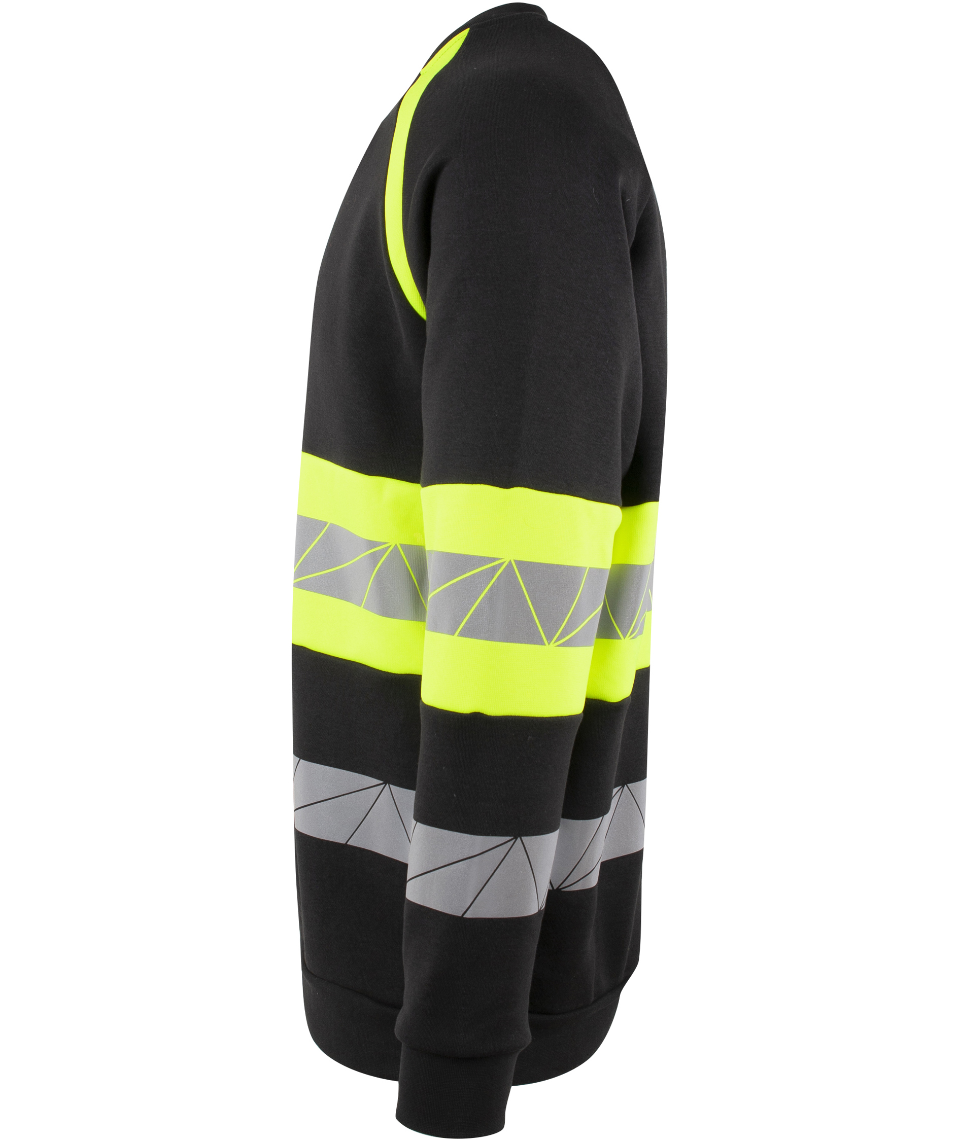 YOU Brande sweatshirt, Black/Hi-Vis Yellow, large image number 3