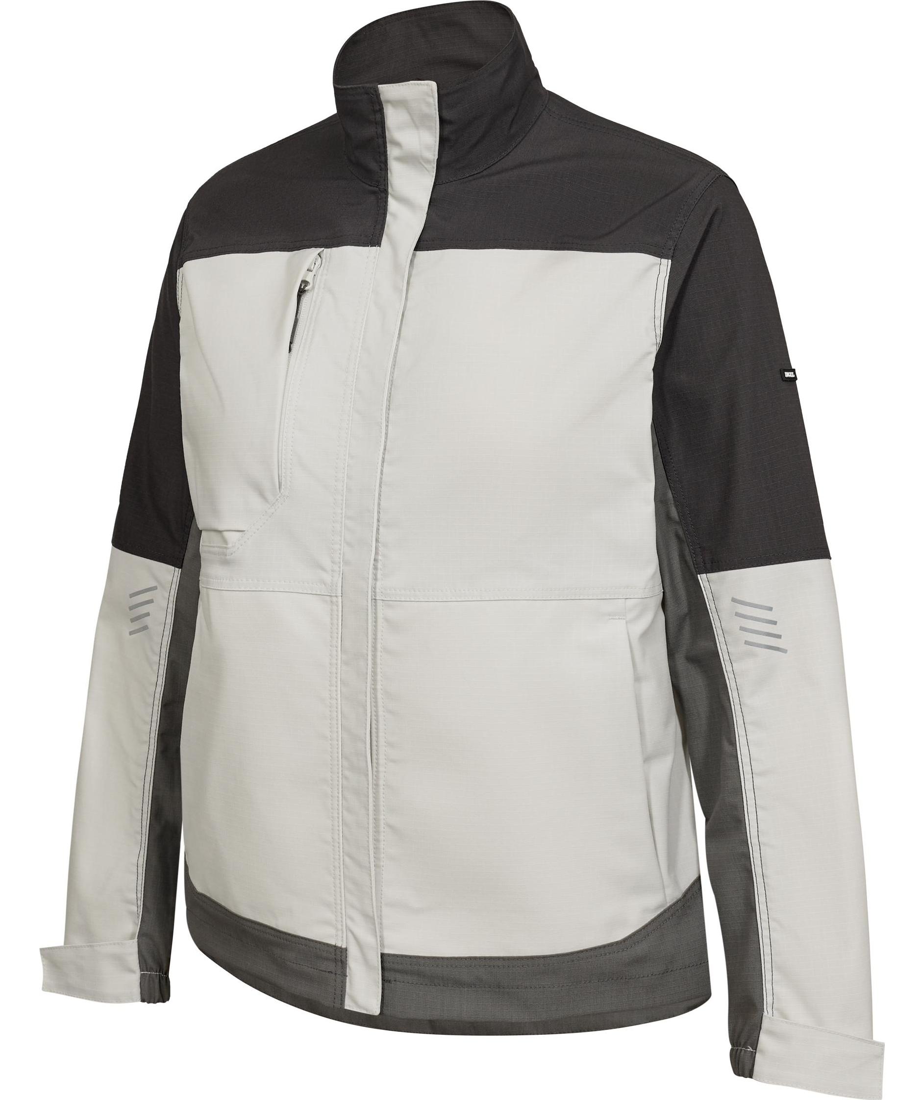 Engel Entire women's work jacket, Bone White/Anthracite Grey, large image number 5