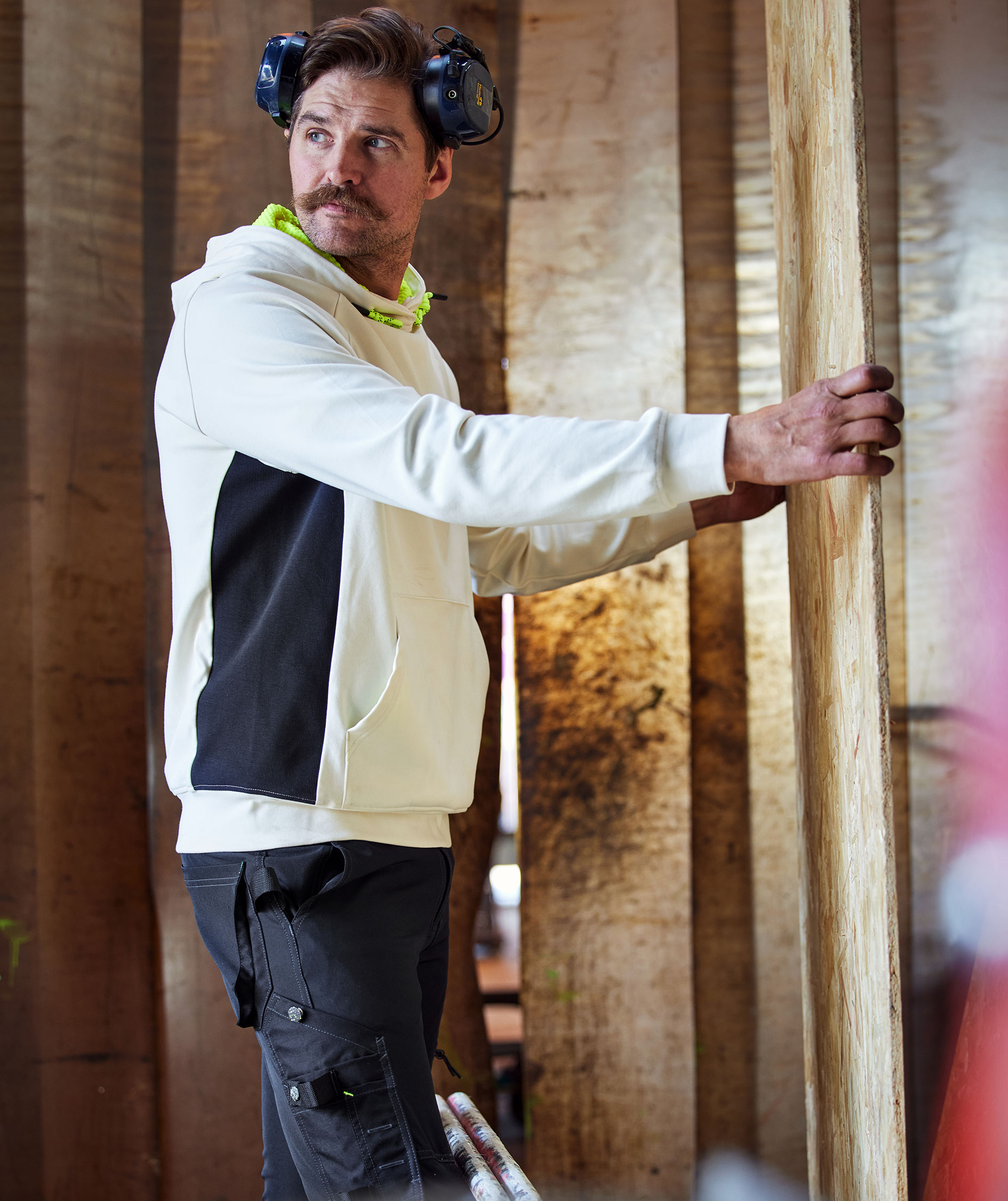 Fristads hoodie 7870 GKC, Sand, large image number 7