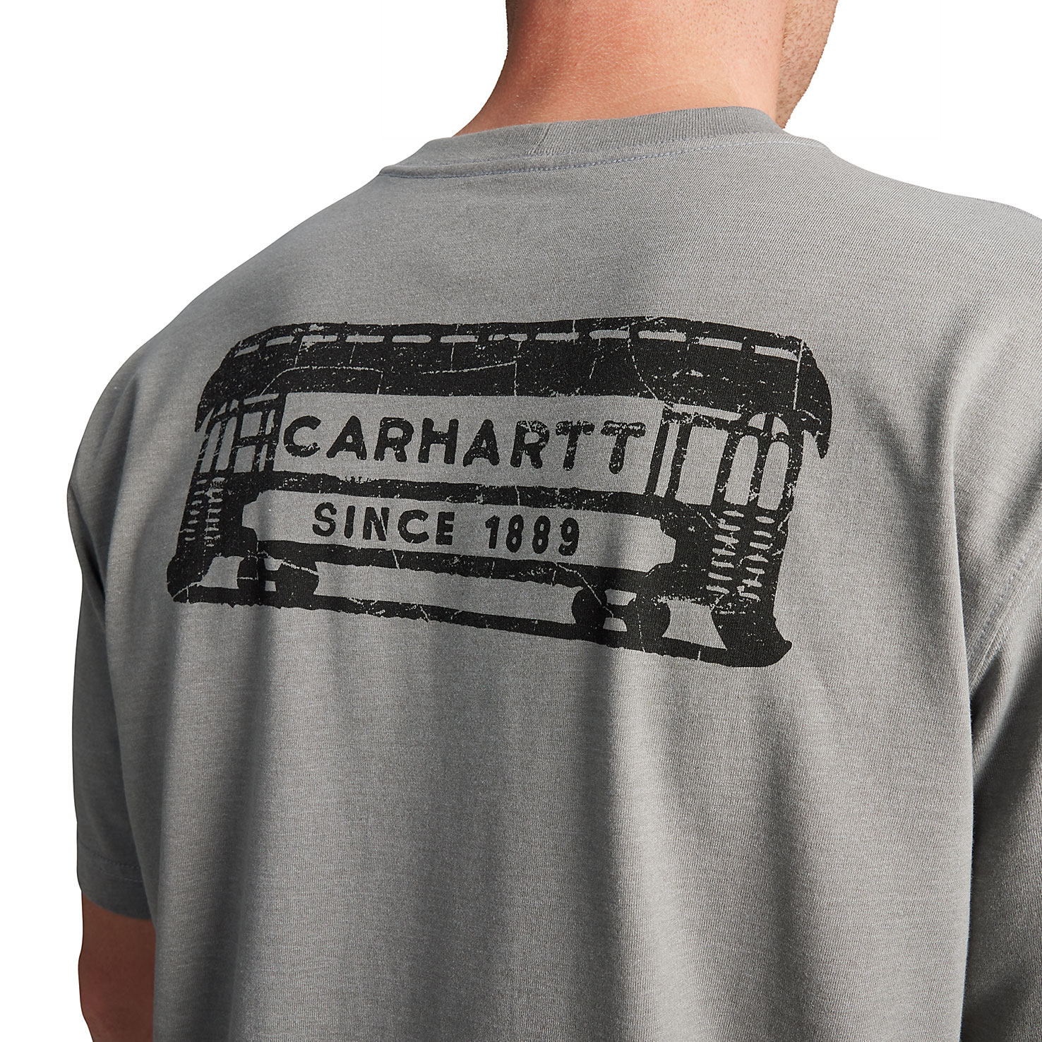 Carhartt Streetcar Graphic T-skjorte, Weather Ash Heather, large image number 4