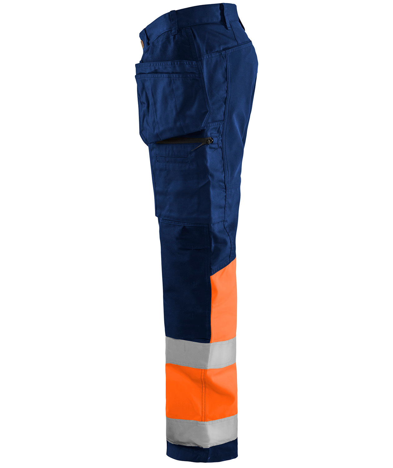 Bl&aring;kl&auml;der craftsman trousers, Marine/Hi-Vis Orange, large image number 2