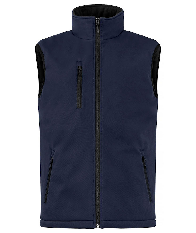 Clique fodrad softshellv&auml;st, Dark navy