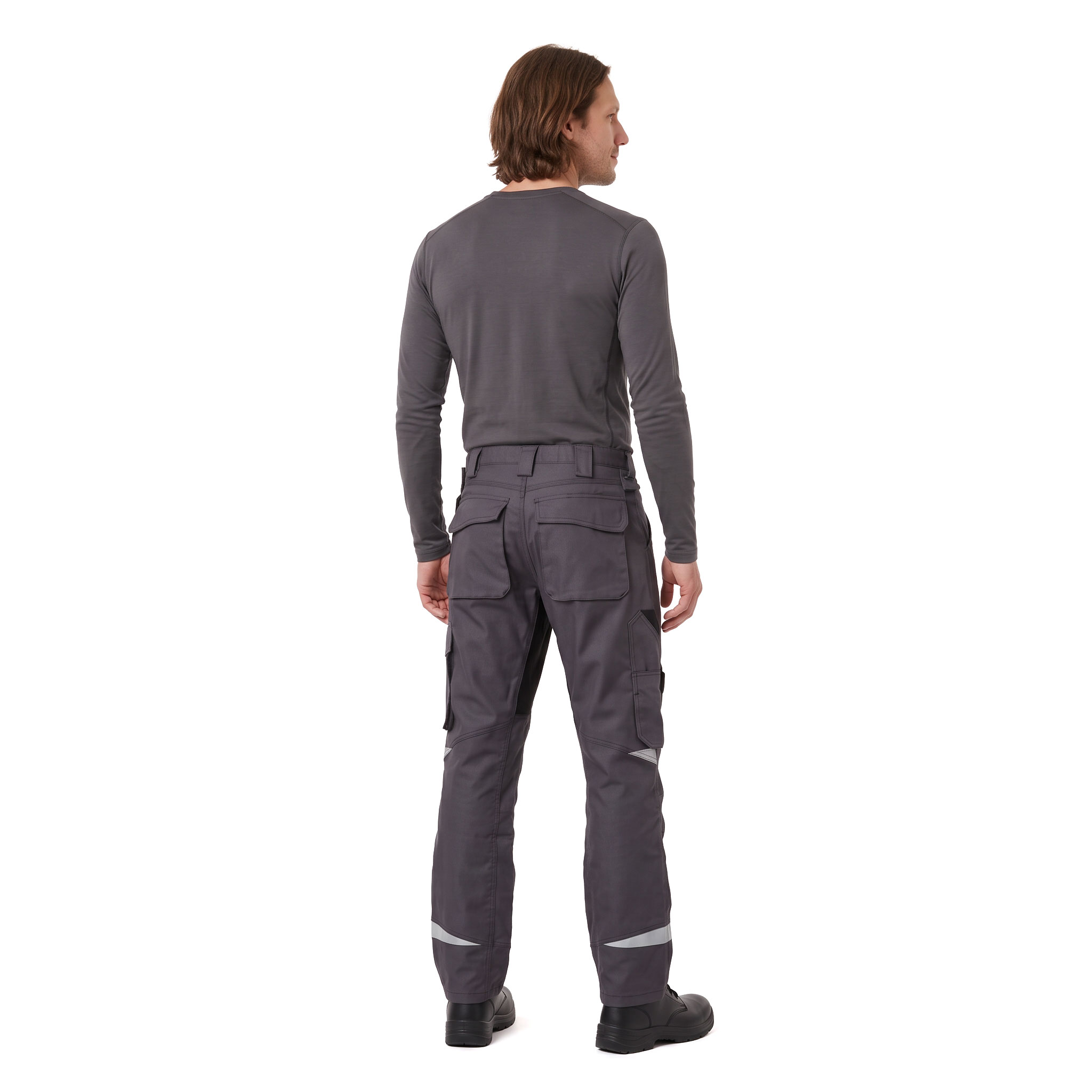 J.A.K. work trousers 1601, Grey/Black, large image number 3