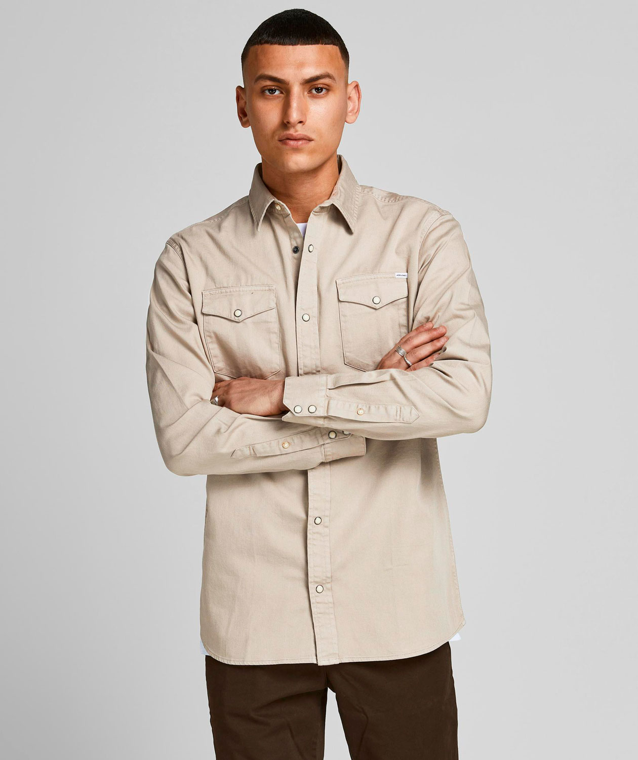 Jack & Jones JJESHERIDAN Slim fit skjorta, Crockery