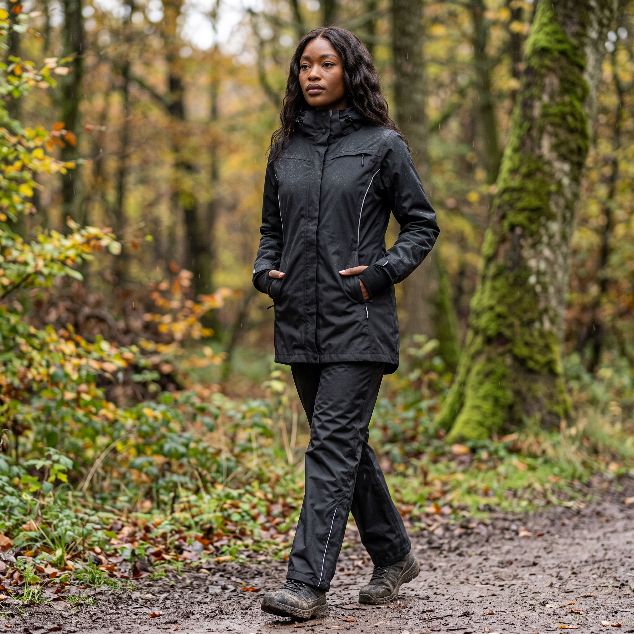 Pitch Stone women's rain set