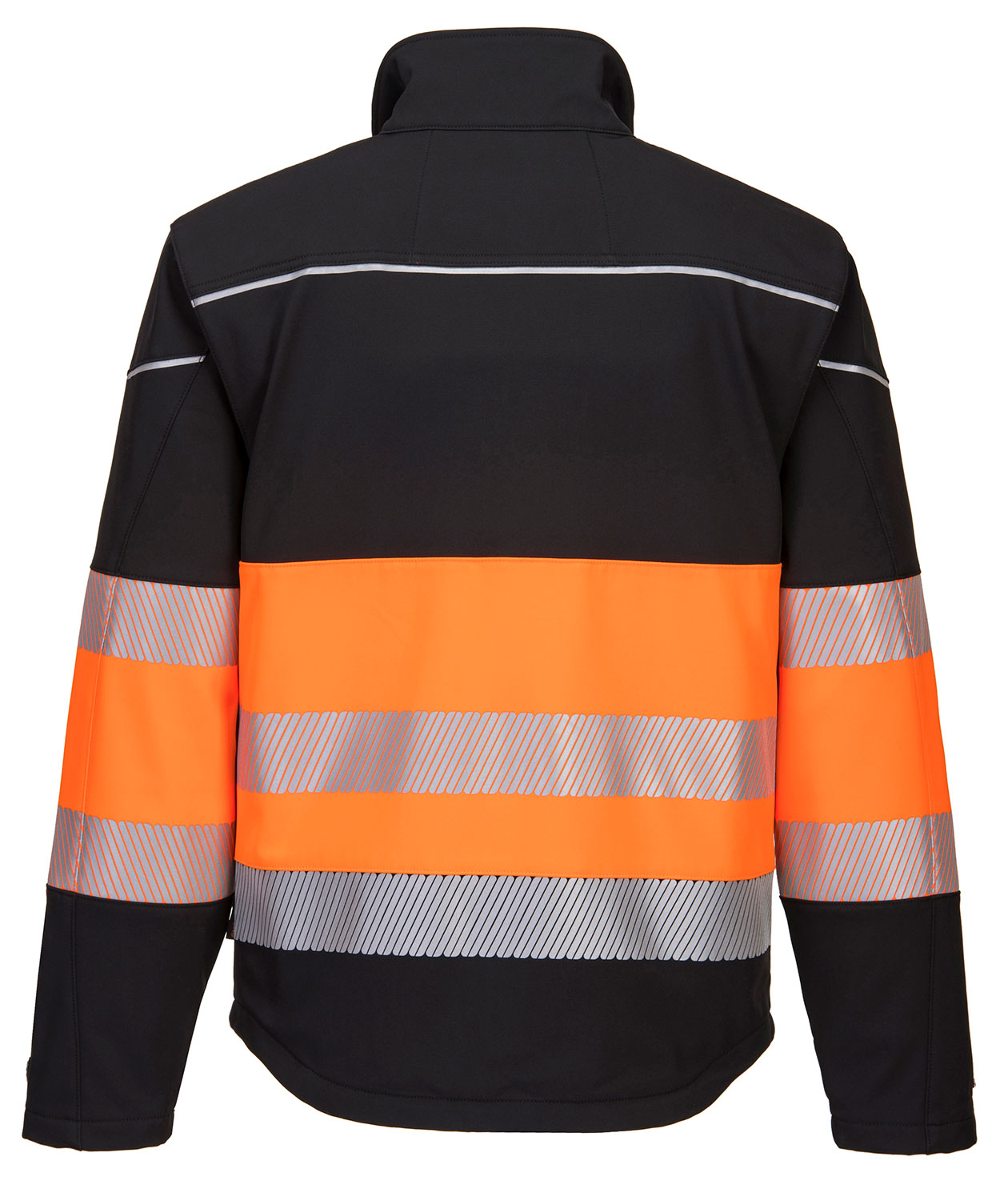Portwest PW3 softshelljacka, Varsel Svart/Orange