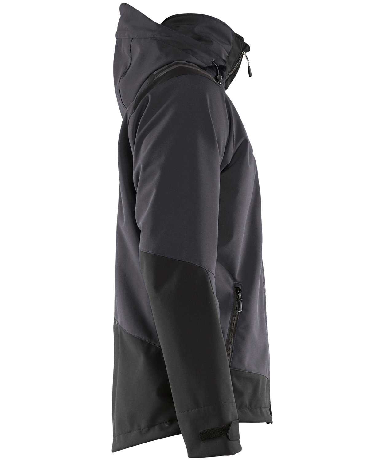 Bl&aring;kl&auml;der softshelljakke, M&oslash;rkegr&aring;/Svart, large image number 3