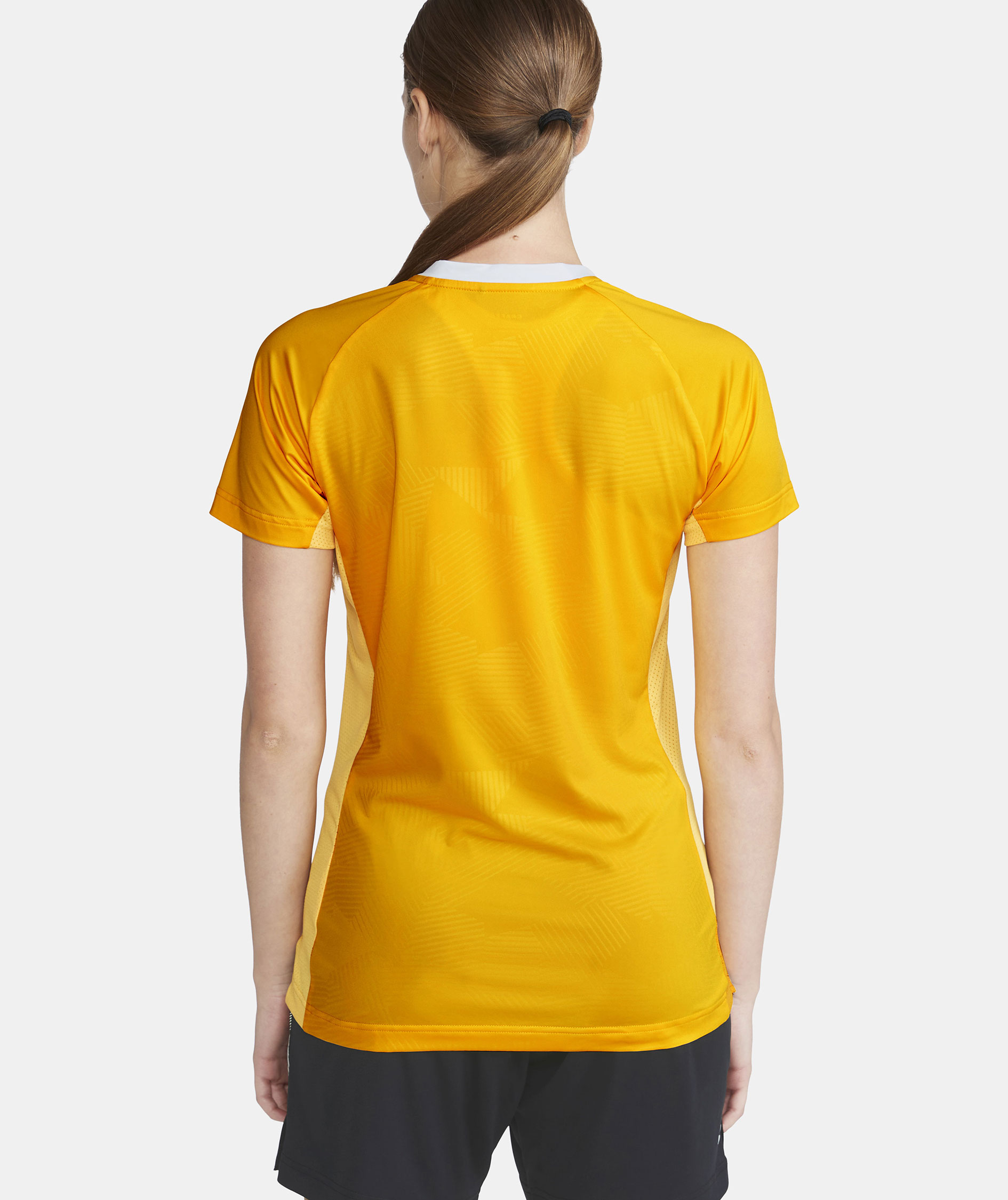 Craft Premier Solid Jersey dame T-shirt, Sweden yellow, large image number 6