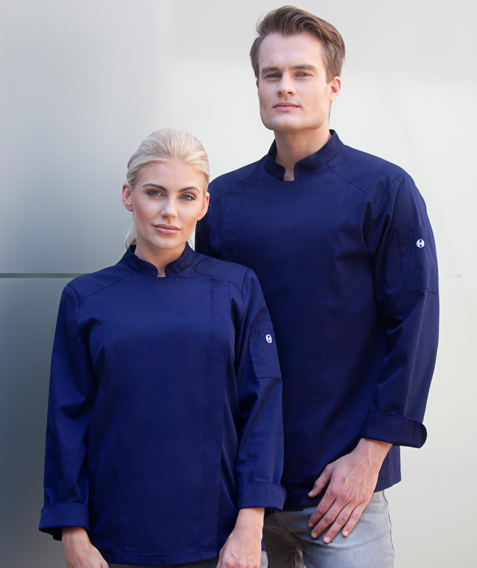 Karlowsky Naomi women's chefs jacket, Navy, large image number 2