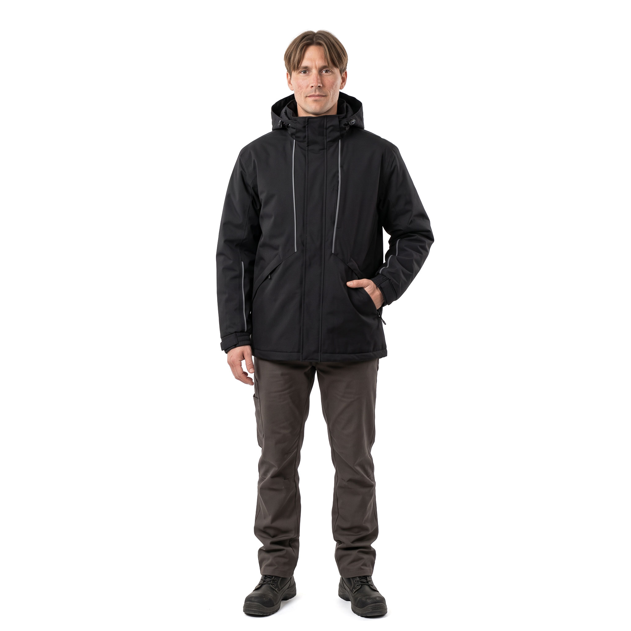 Kramp Harlem winter jacket, Black, large image number 2