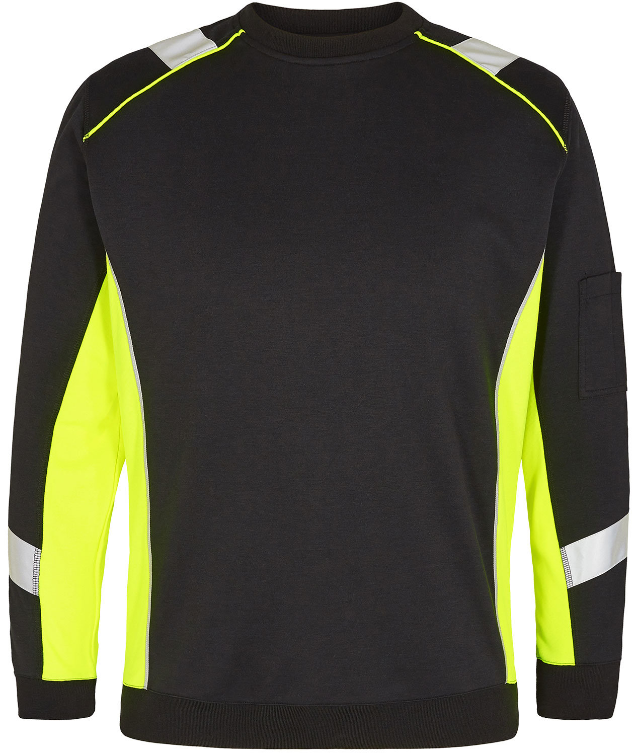 Engel Cargo sweatshirt, Svart/Gul, Svart/Gul, swatch