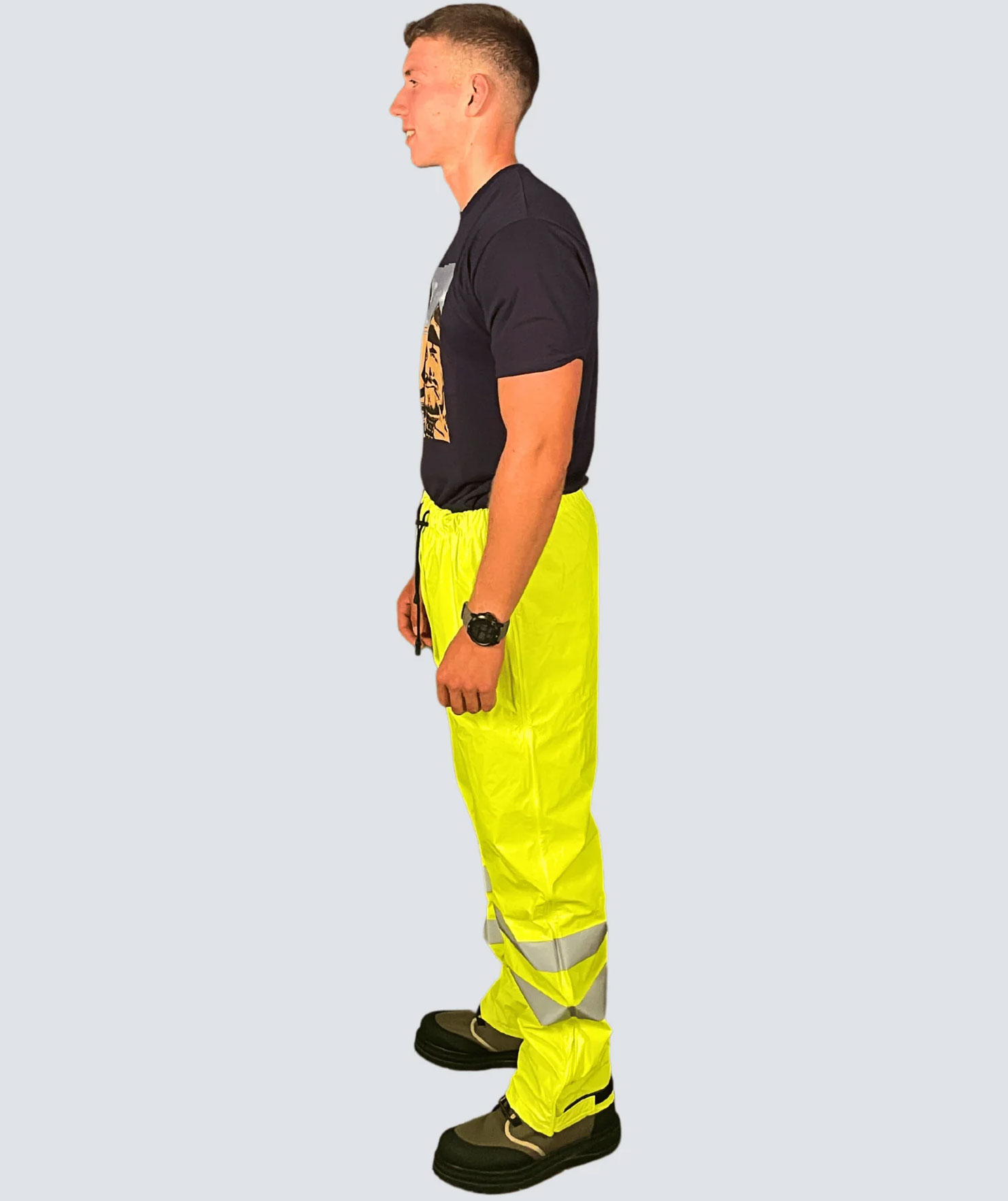 Ocean Beacon Comfort Regenhose, Hi-Vis Gelb, large image number 4