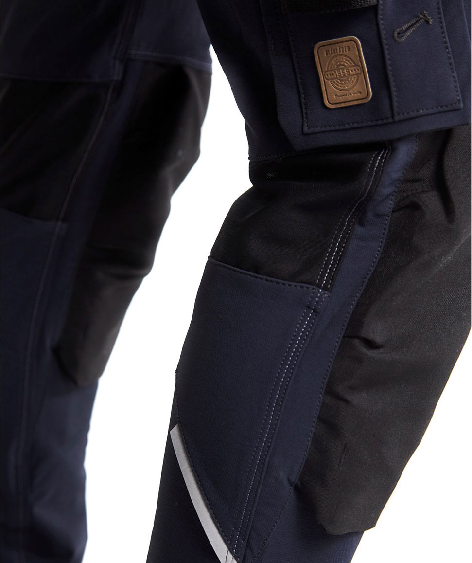 Bl&aring;kl&auml;der X1900 work trousers full stretch, Dark Marine/Black, large image number 7