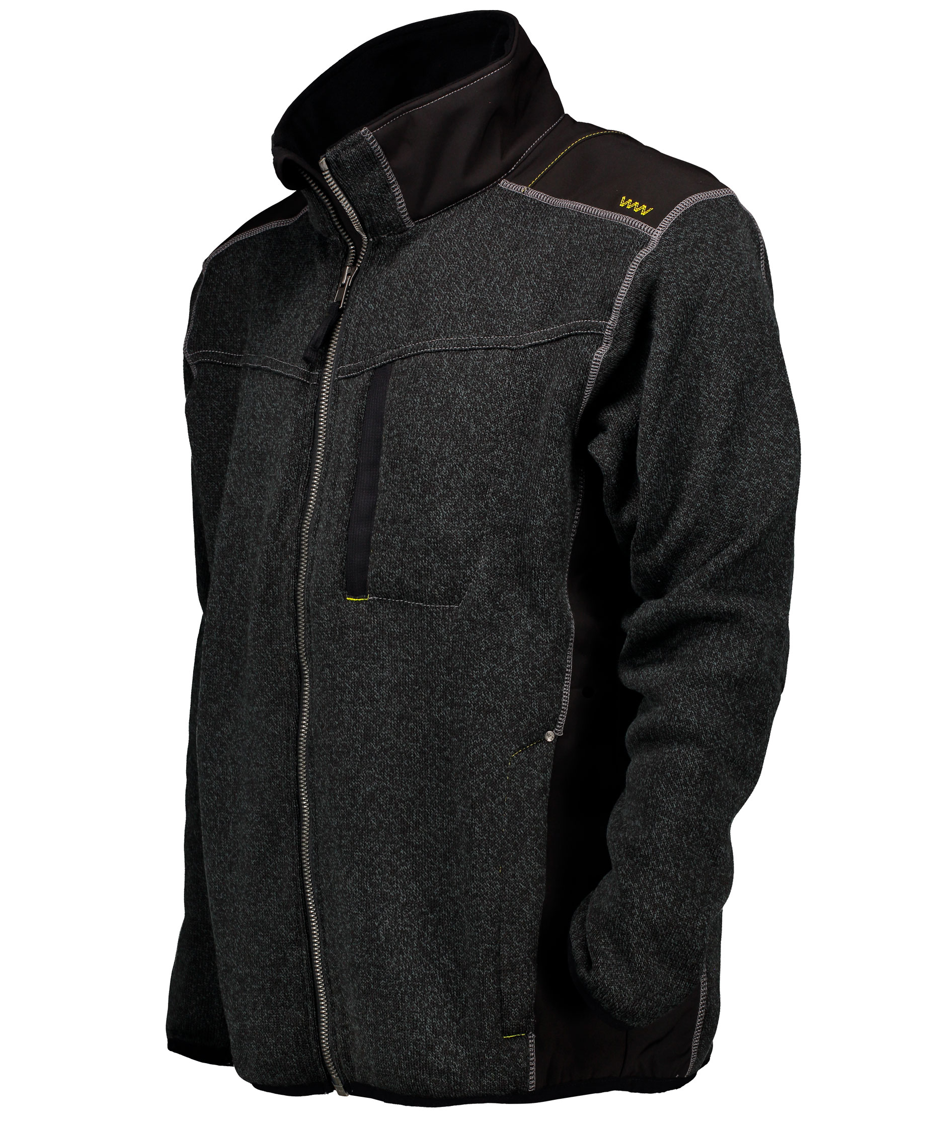 Workzone Tech Zone strikket jakke, Svart, large image number 2