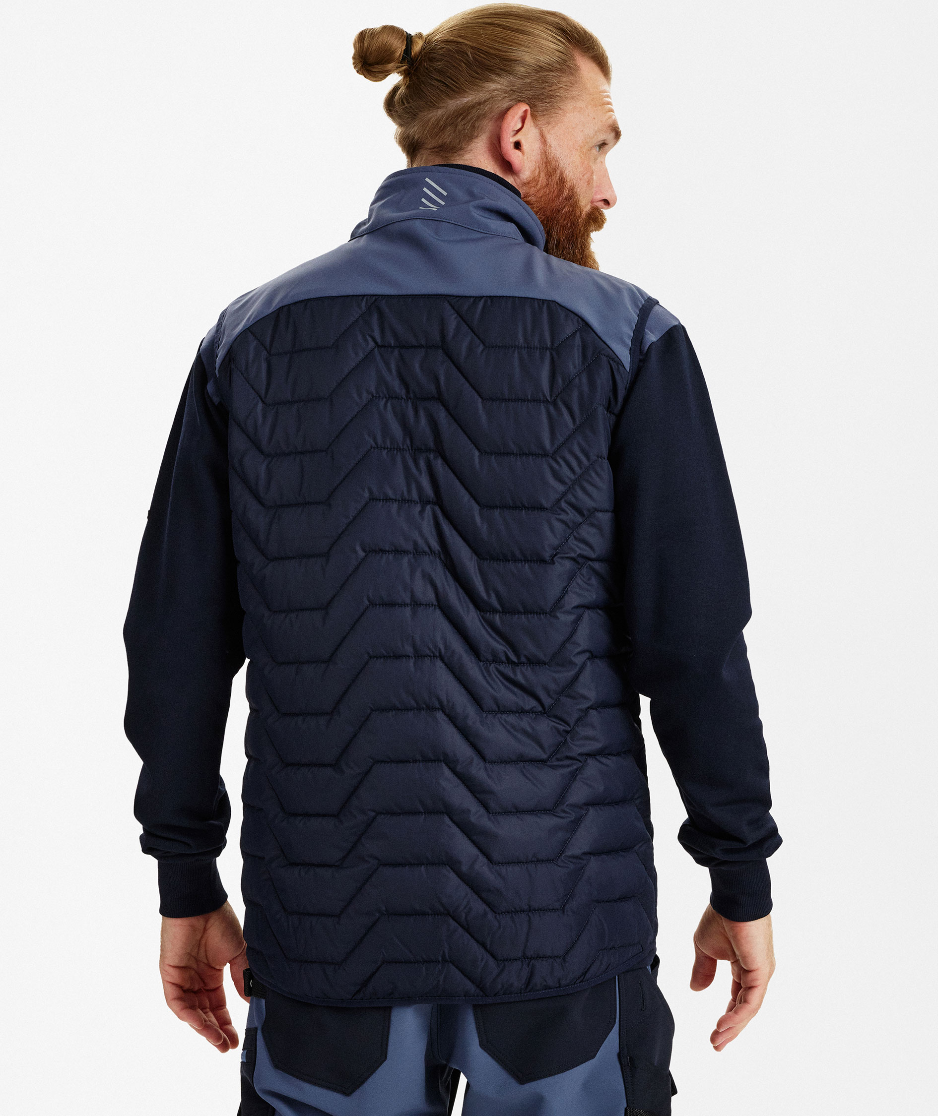 Engel Entire vattert vest, Deep Blue/Dark Sea, large image number 4