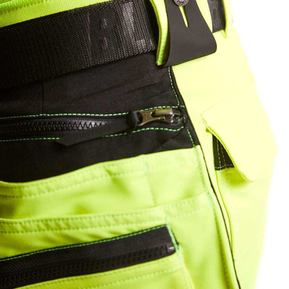 Bl&aring;kl&auml;der hantverksbyxa full stretch, Varsel Gul/Svart, large image number 7