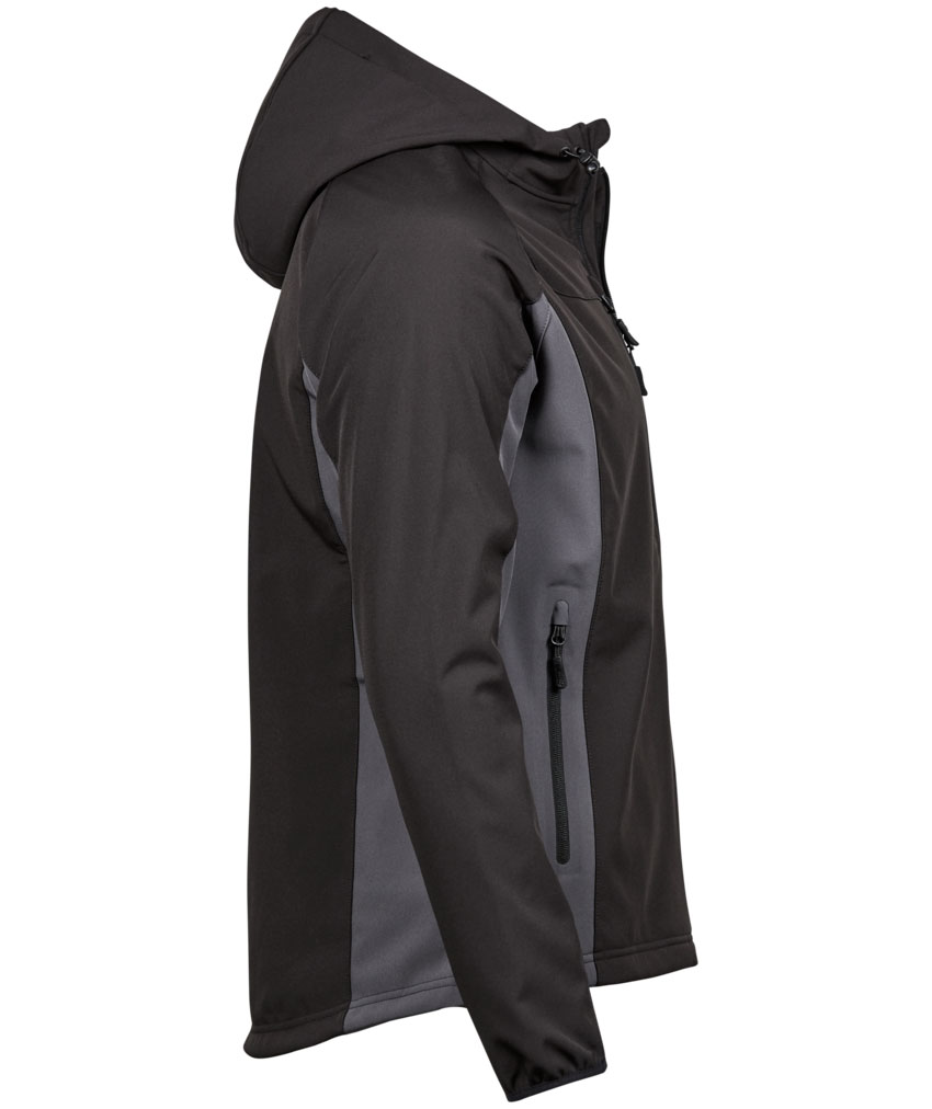 Tee Jays Performance Softshelljacke, Schwarz/Dunkelgrau, large image number 3