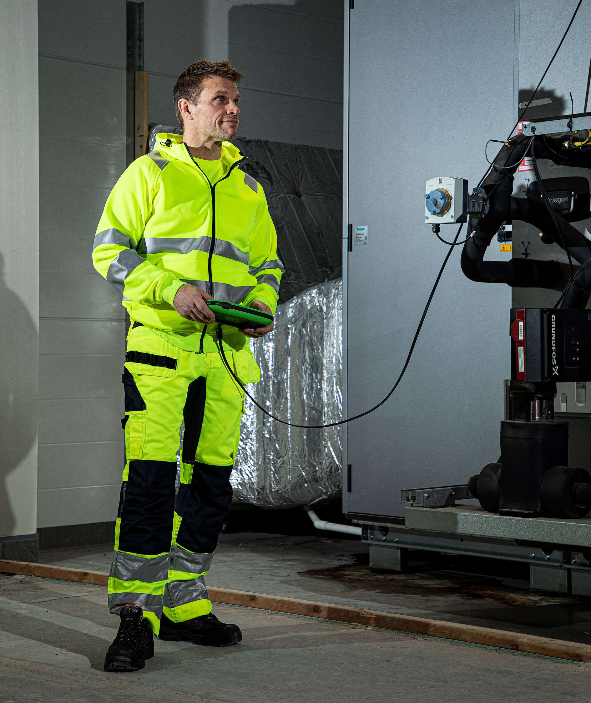 ProJob hantverksbyxa 6570, Varsel Gul/Svart, large image number 4