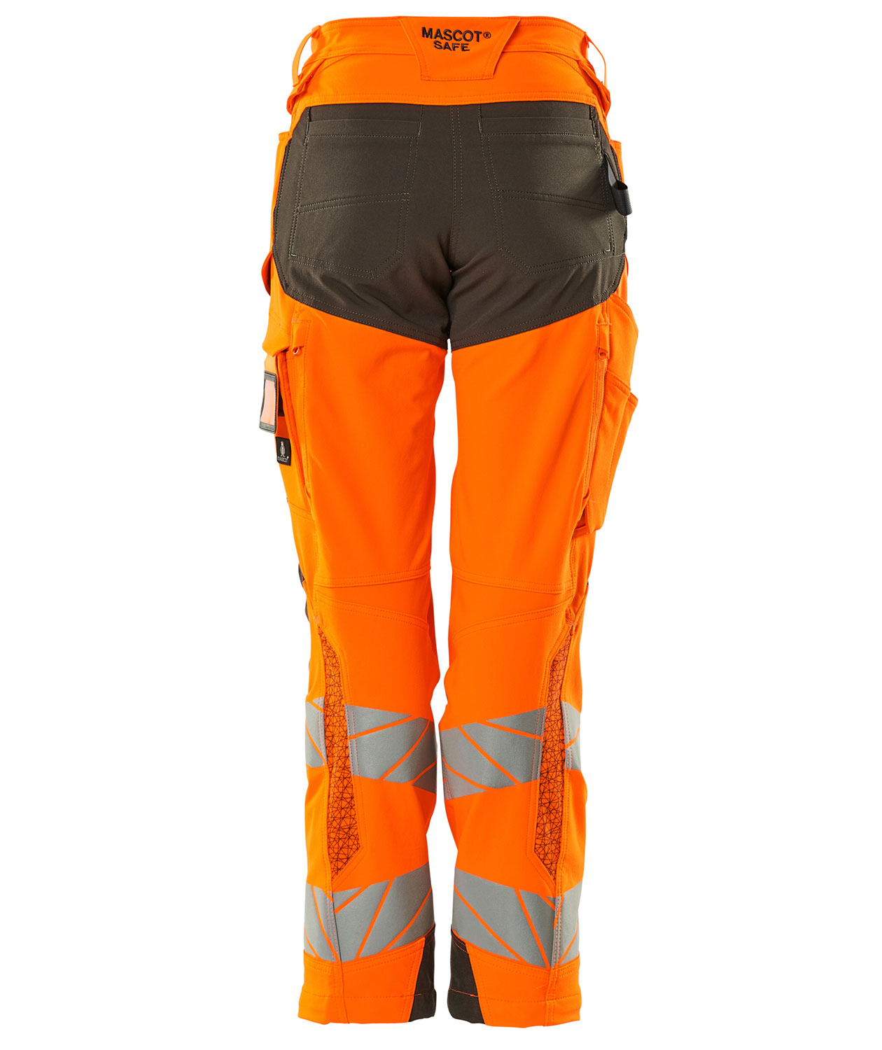 Mascot Accelerate Safe dame arbejdsbukser full stretch, Hi-vis Orange/M&oslash;rk antracit