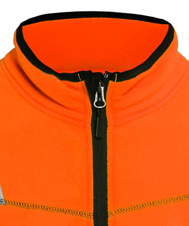 Bl&aring;kl&auml;der microfleecejakke, Hi-vis Orange, large image number 2