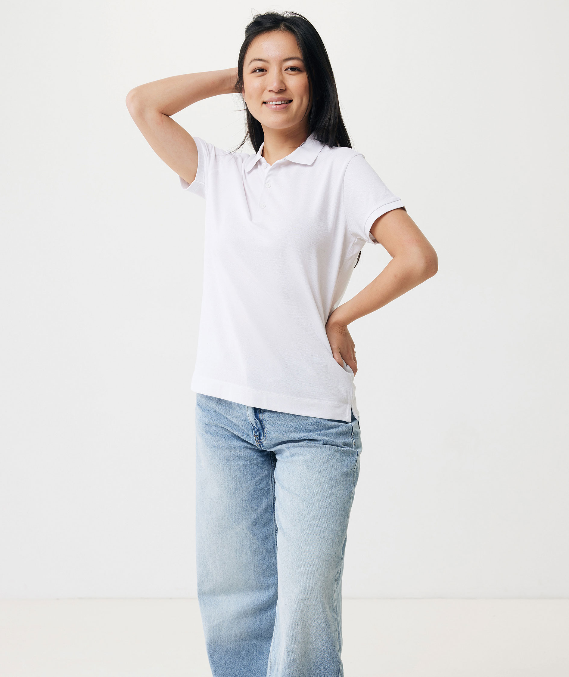 Iqoniq Yosemite Damen Poloshirt, Recycled White, large image number 6