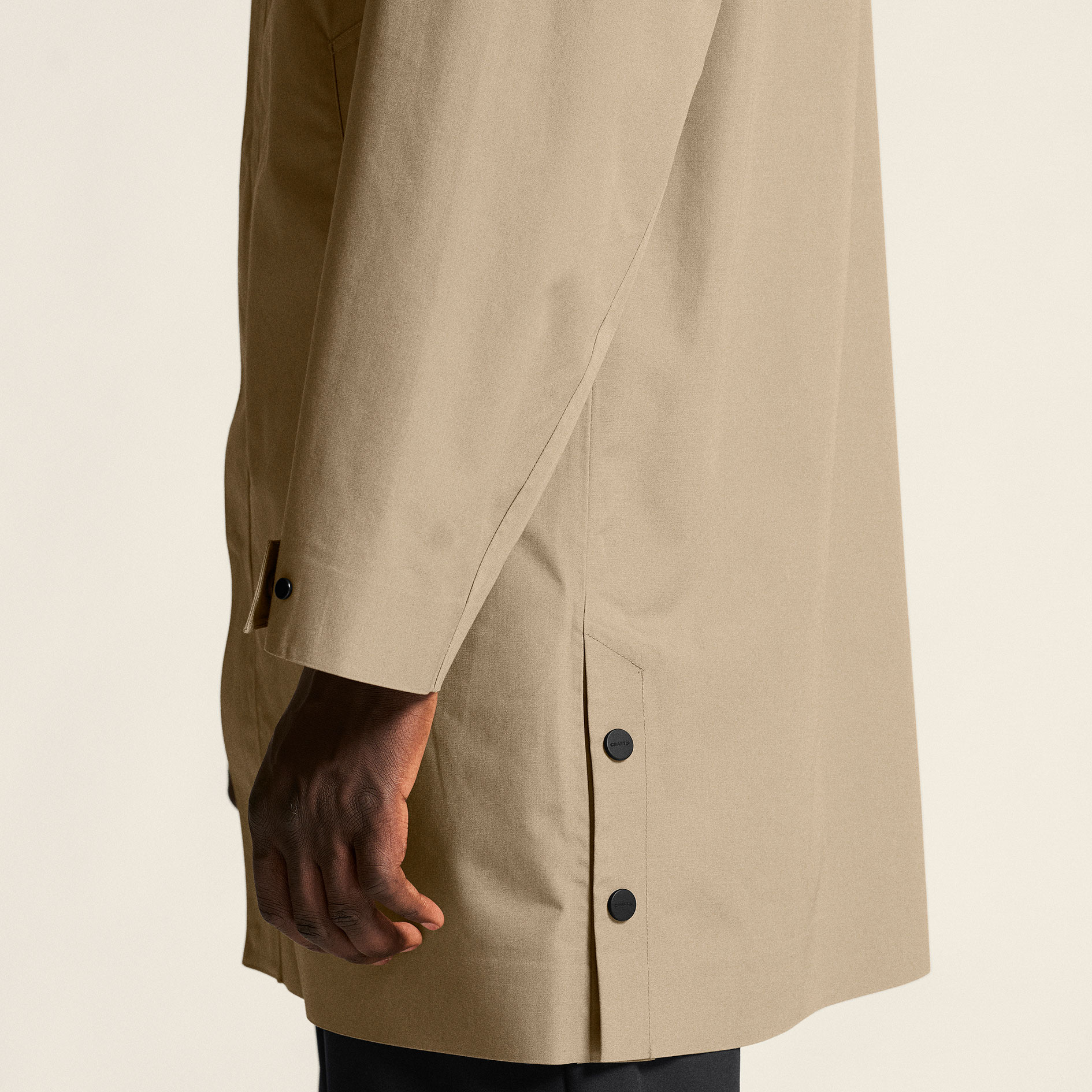 Craft Urban parkas skalljakke, Taupe, large image number 8