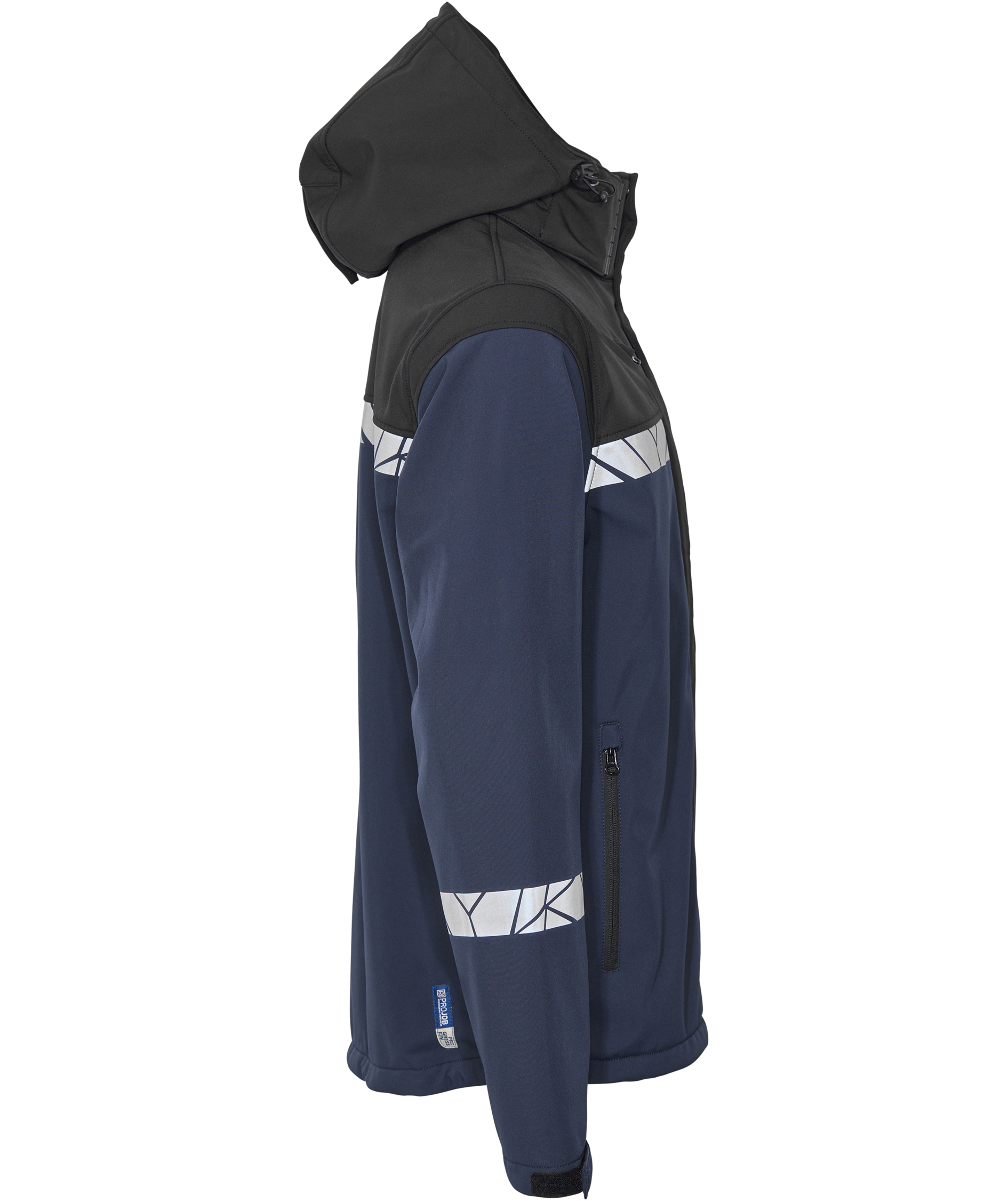 ProJob softshell jacket 7400, Marine Blue/Black, large image number 3