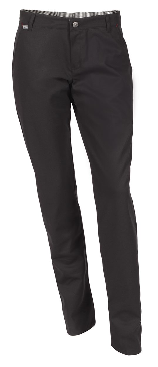 Nybo Workwear Garcon byxa dam med smala ben, Svart
