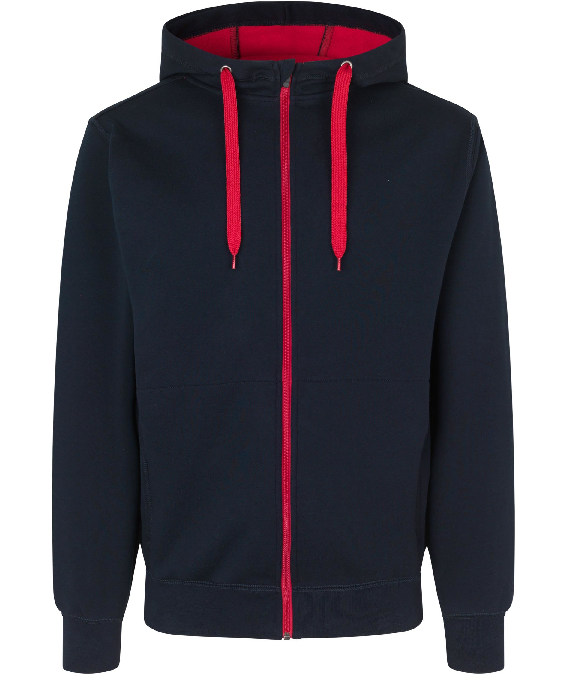 ID Identity bonded hoodie med blixtl&aring;s, Marinbl&aring;, large image number 0