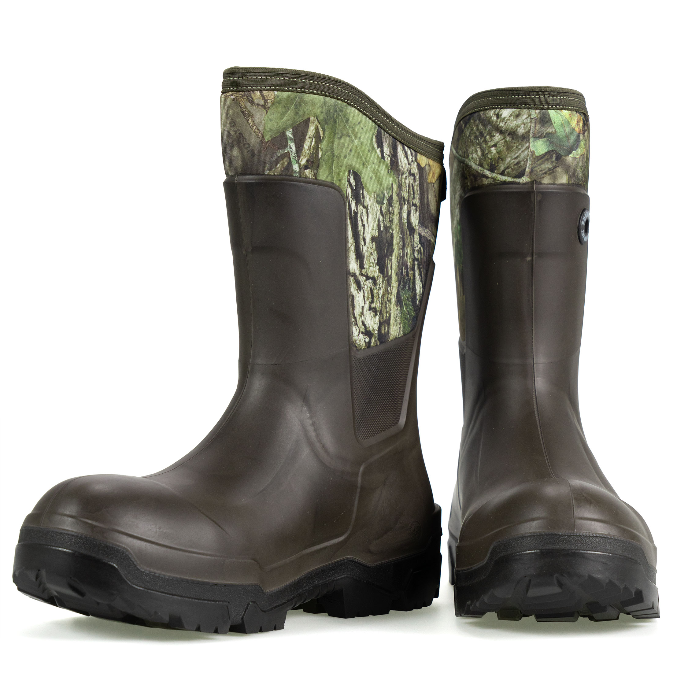 Dunlop Snugboot Trailblazer rubber boots, Brown/Green, large image number 6