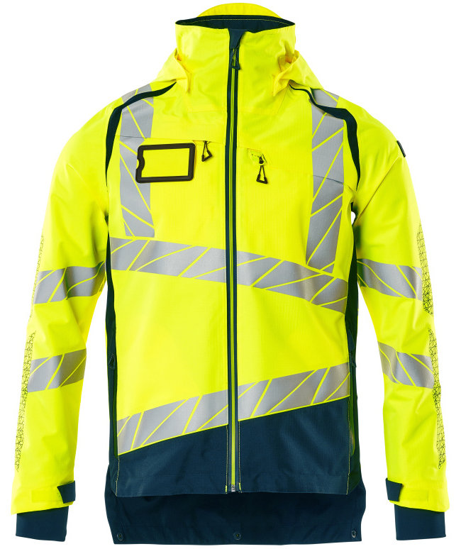 Mascot Accelerate Safe skalljakke, Hi-Vis Gul/M&oslash;rk Petroleum, Hi-Vis Gul/M&oslash;rk Petroleum, swatch