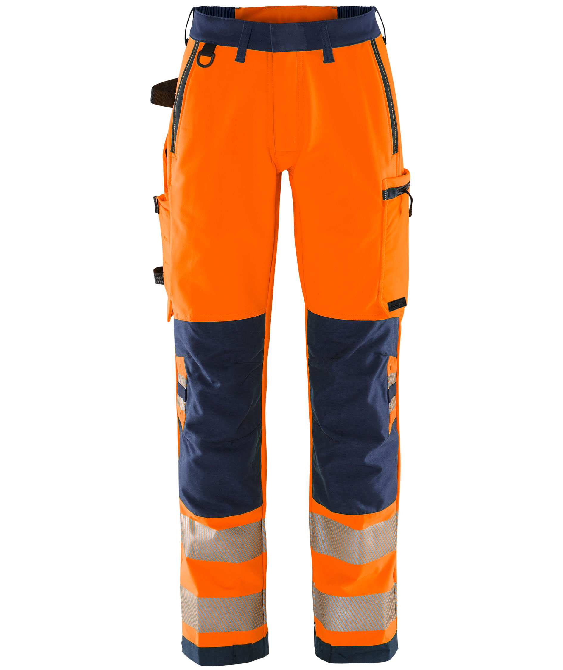 Fristads Green 2665 GSTP arbetsbyxa dam full stretch, Varsel Orange/Marinbl&aring;, Varsel Orange/Marinbl&aring;, swatch