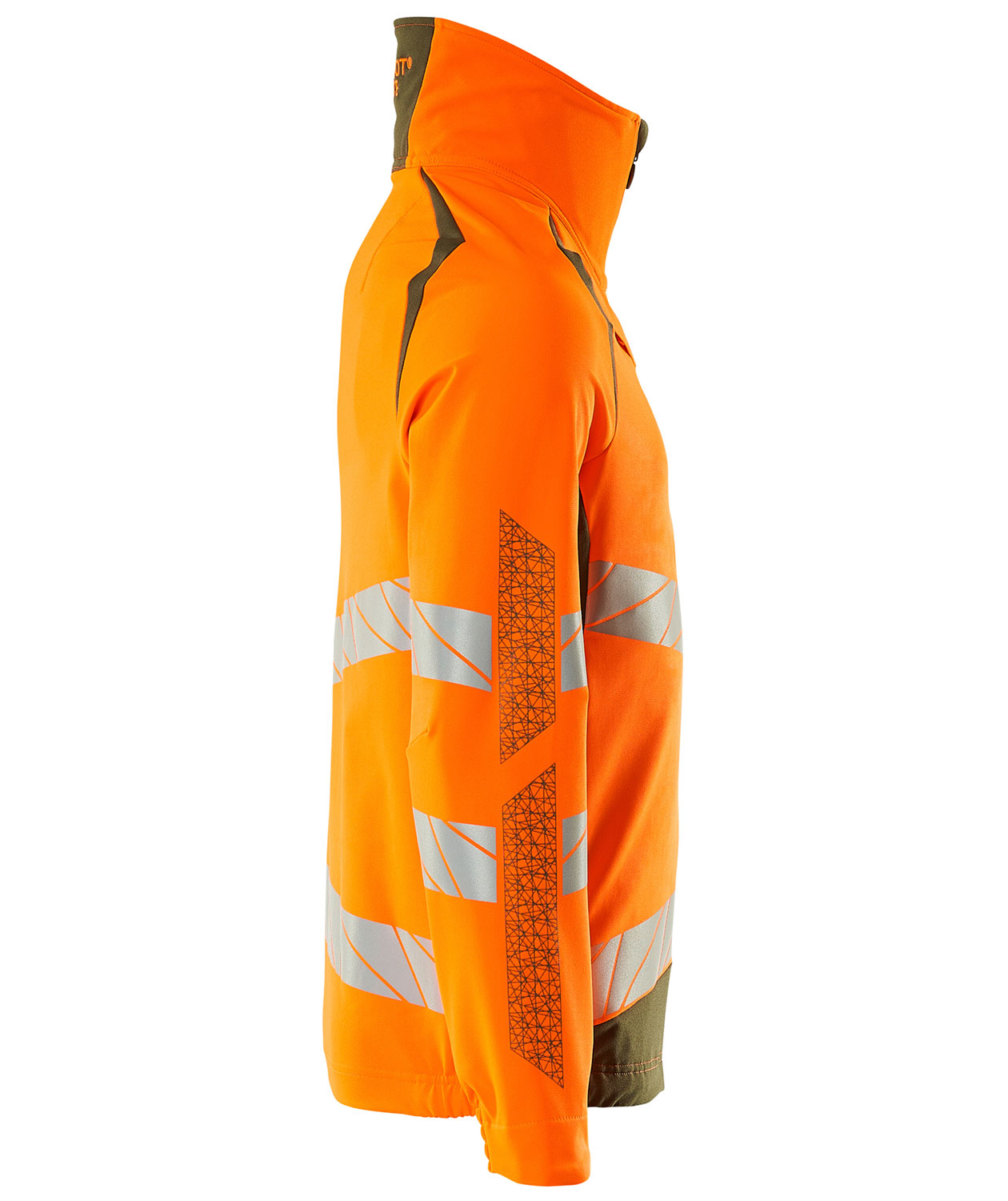 Mascot Accelerate Safe jakke full stretch, Hi-vis Orange/Mosgr&oslash;n, large image number 3