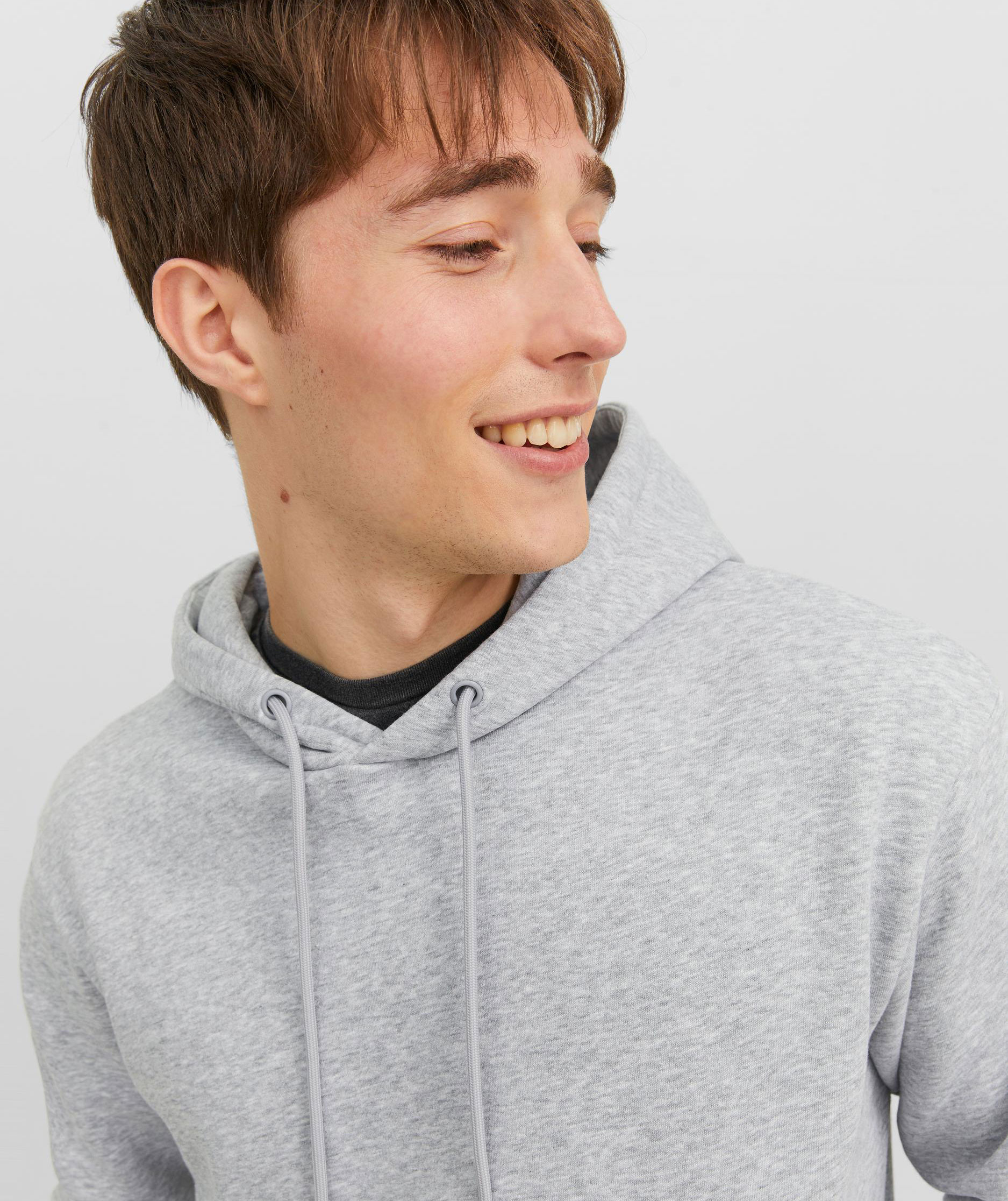 Jack & Jones JJEBRADLEY hoodie, Light Grey Melange, large image number 2