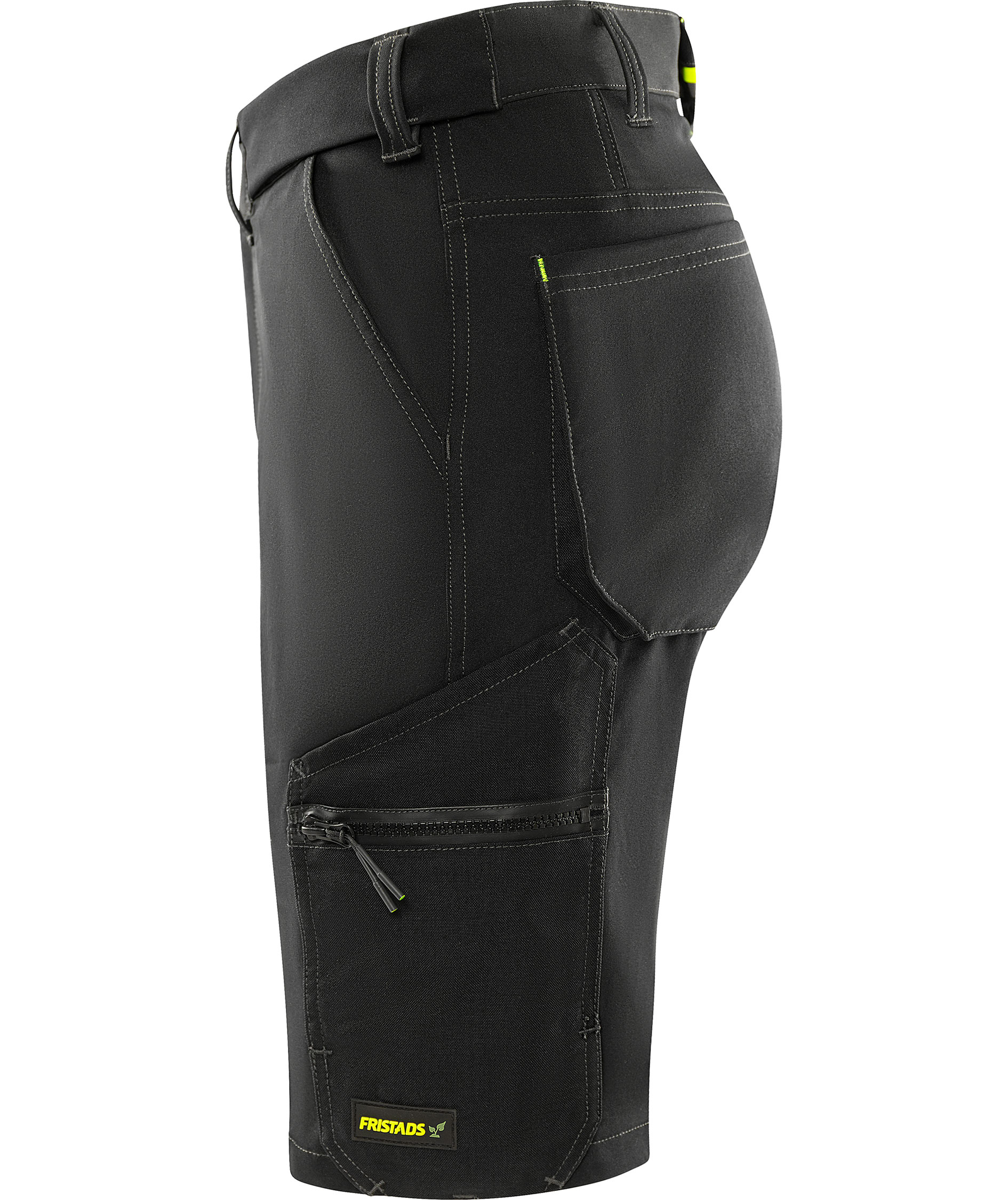 Fristads Flex dame arbejdsshorts 2804 GHST full stretch, Sort, large image number 4