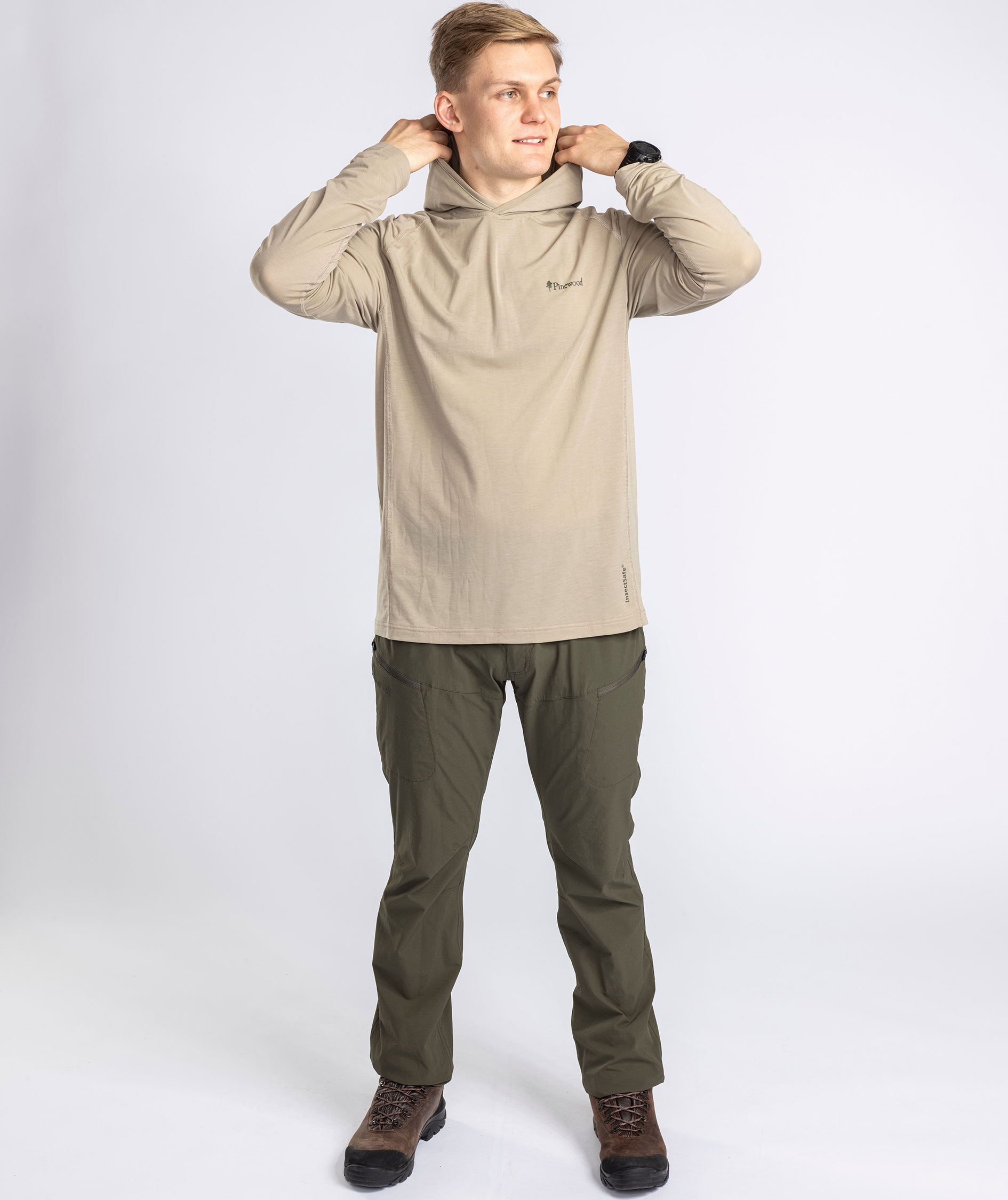 Pinewood&nbsp;NatureSafe Hiking bukser, Moss green, large image number 4