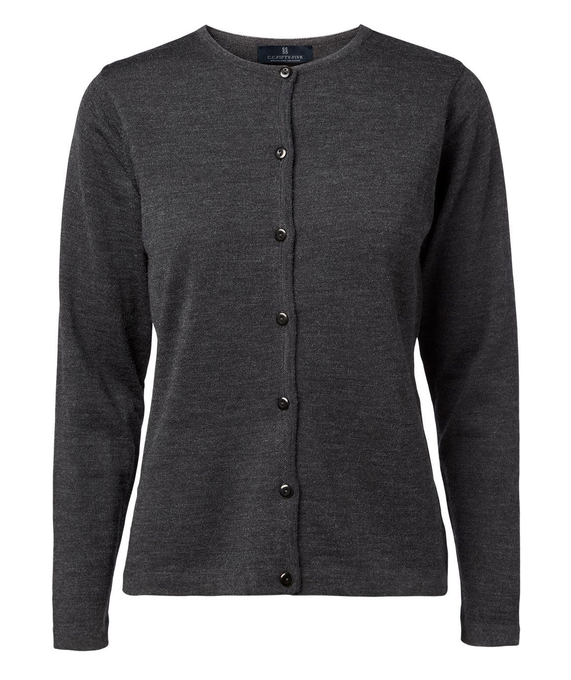 CC55 Copenhagen Stickad cardigan dam, Charcoal