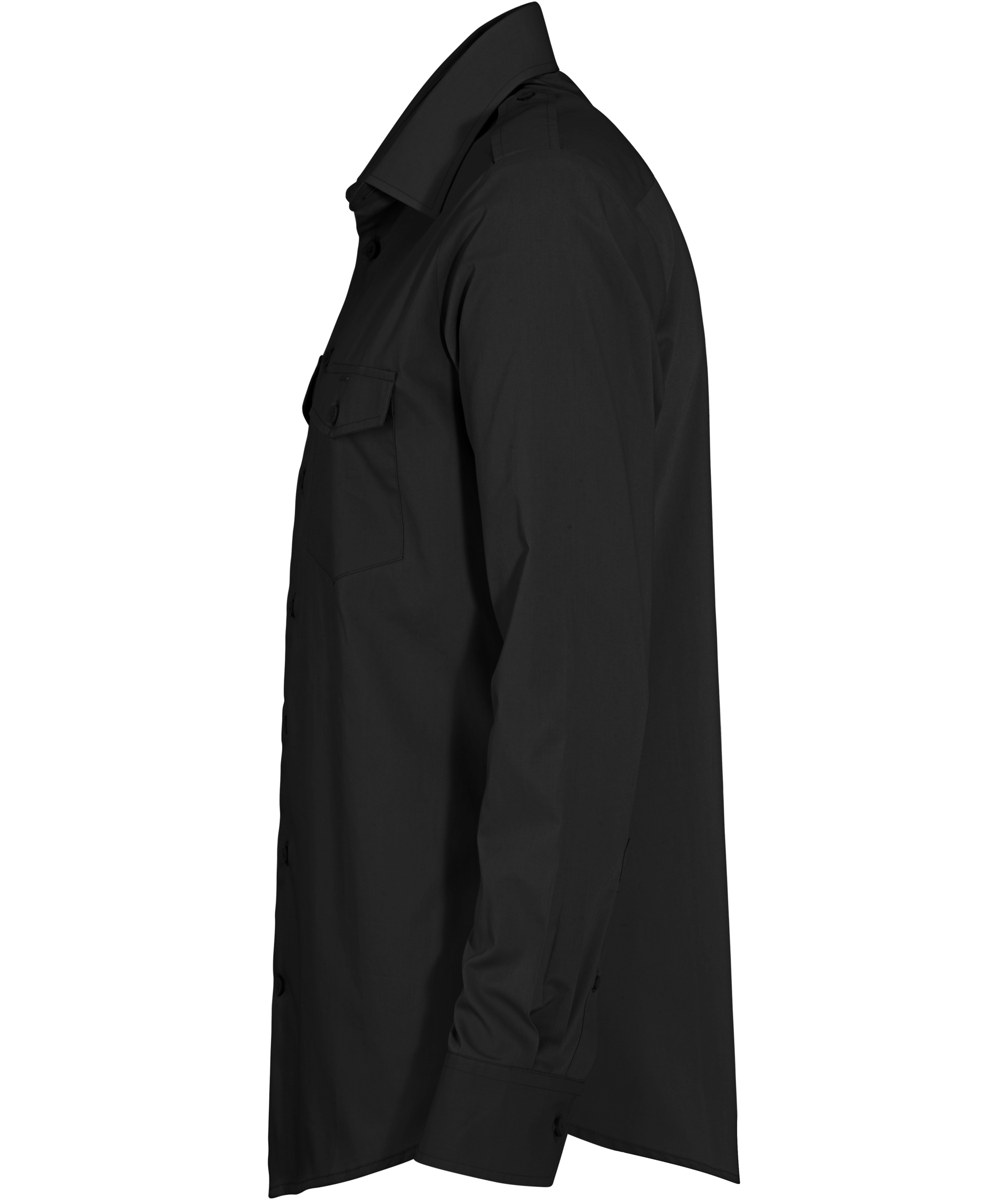 Derby of Sweden Martines Slim Fit Pilotenhemd, Black, large image number 3