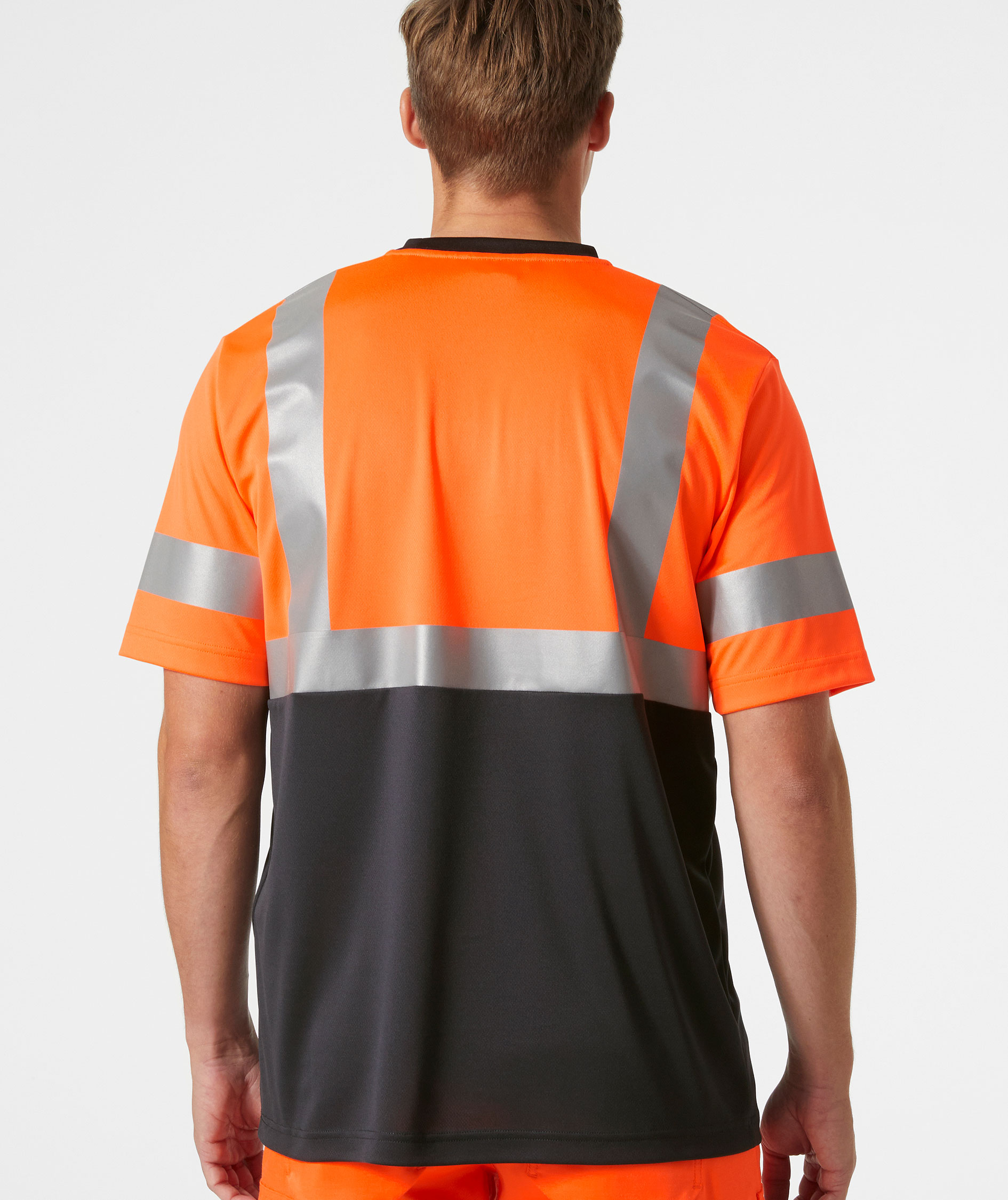 Helly Hansen Addvis T-Shirt, Hi-vis Orange/Ebony, large image number 3