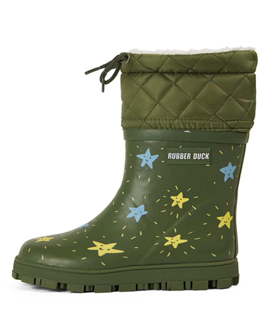 Rubber Duck Thermal Flash Stars gummist&ouml;vlar till barn, Armygreen