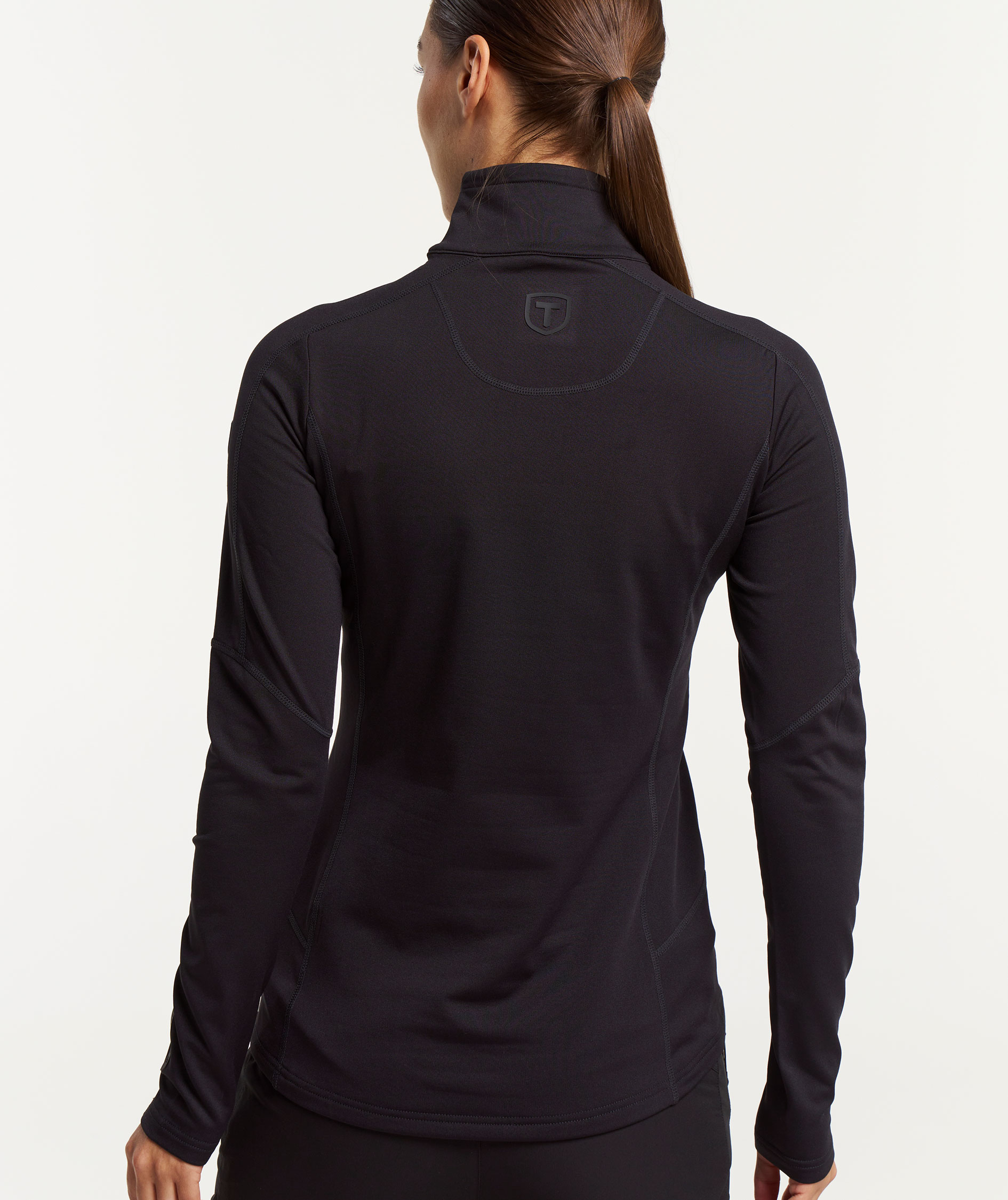 Tenson TXlite Windblock dame half zip, Sort, large image number 3