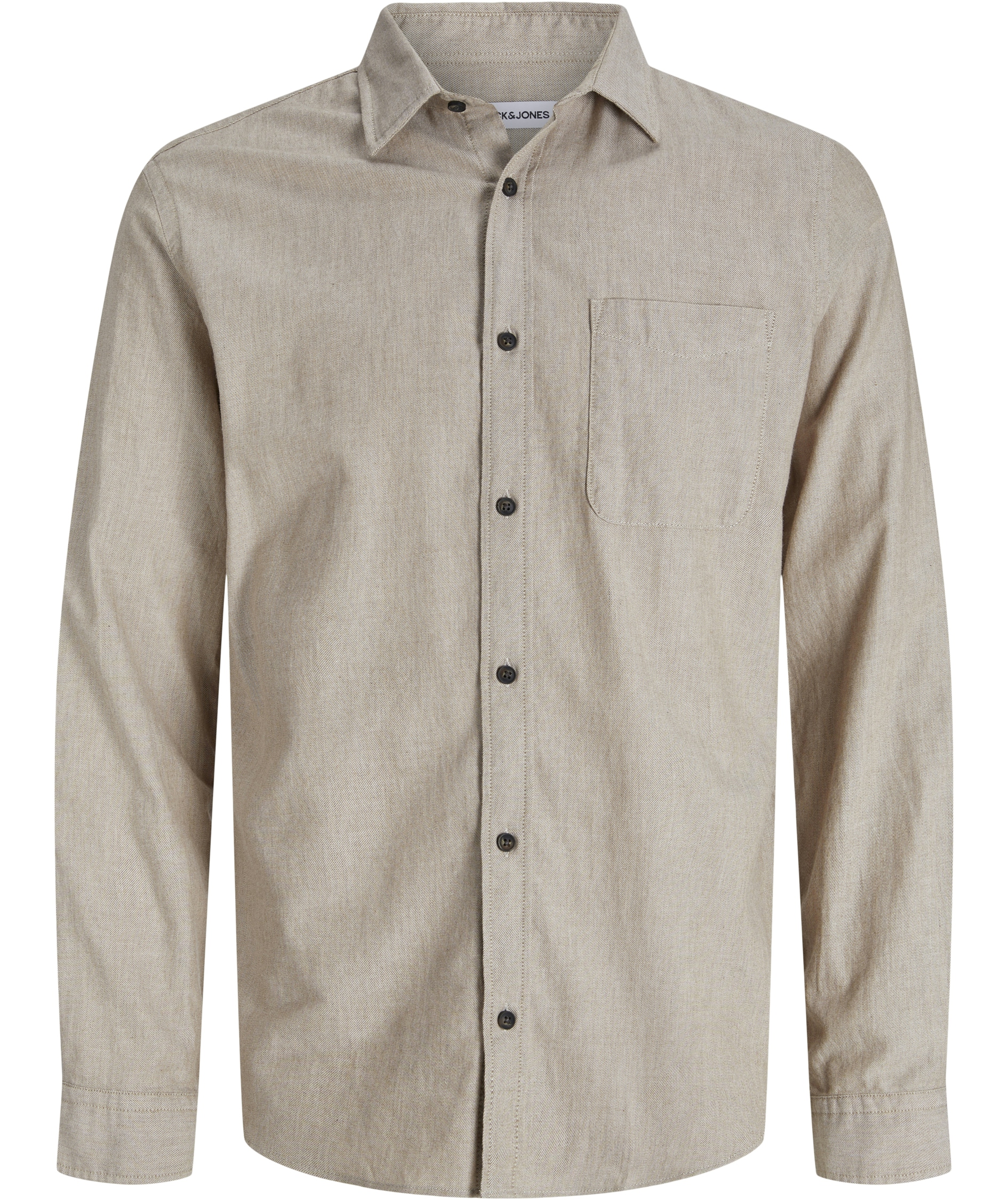Jack & Jones JJECLASSIC Melange skjorte, Oatmeal
