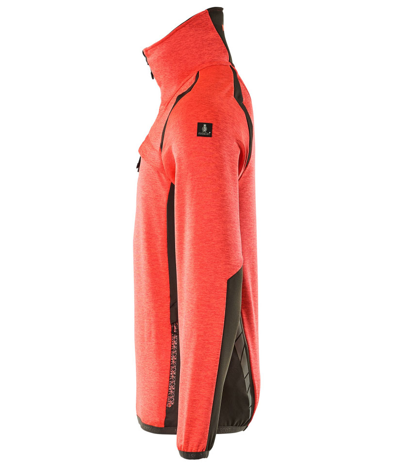 Mascot Accelerate Safe fleecetr&oslash;je, Hi-vis R&oslash;d/M&oslash;rk antracit, large image number 3