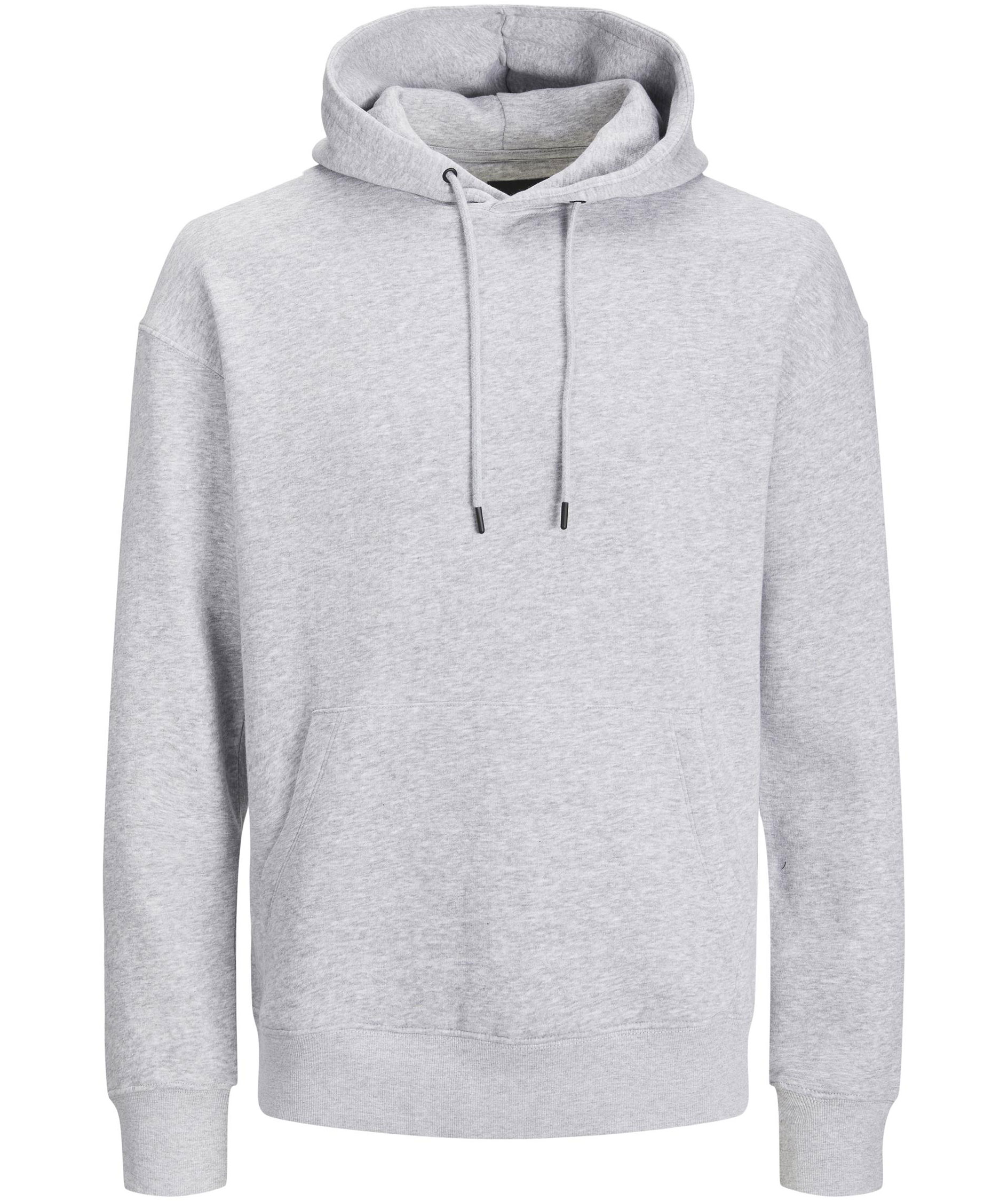 Jack & Jones Plus JJEBRADLEY hoodie, Light Grey Melange