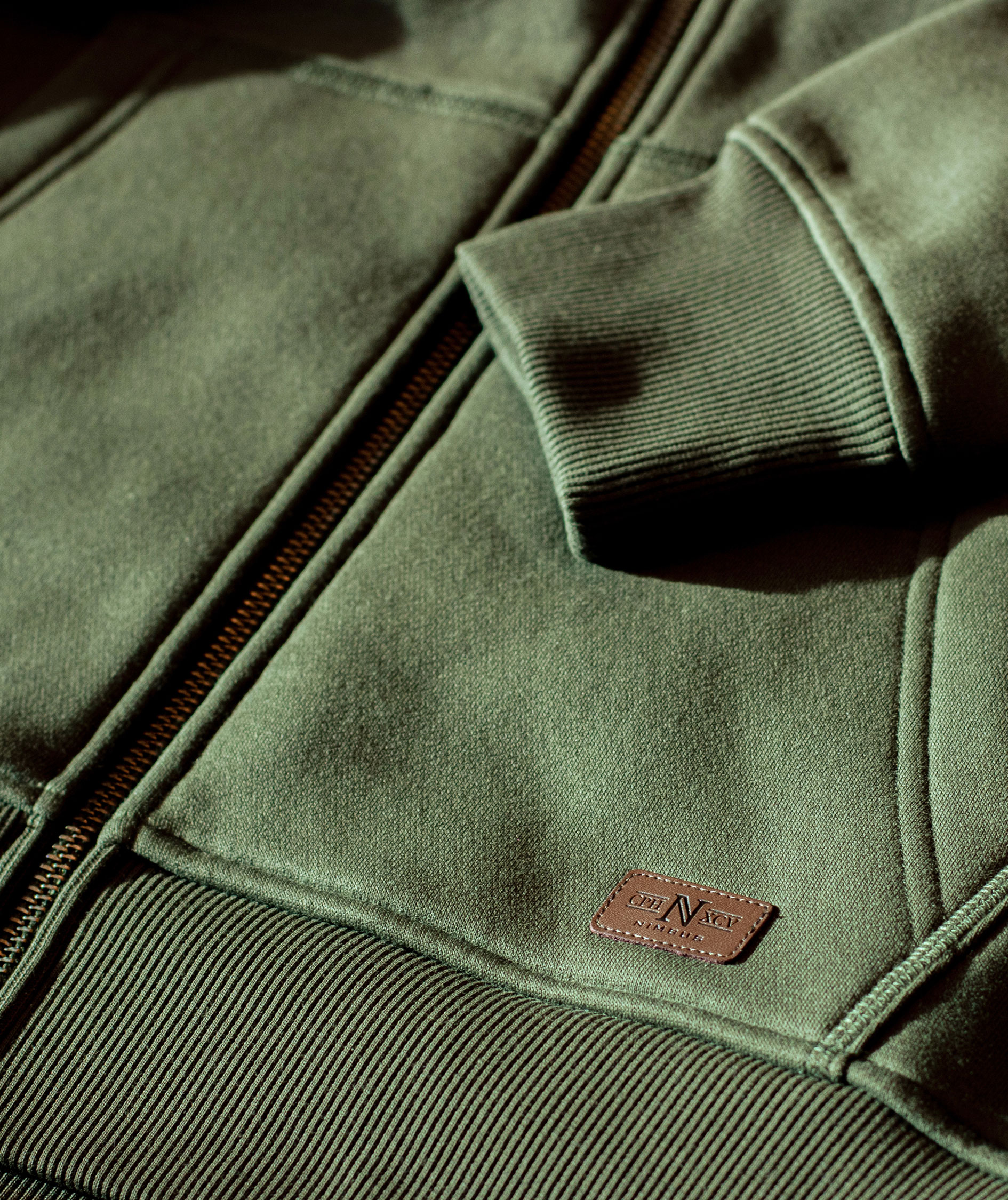 Nimbus Williamsburg Kapuzensweatshirt mit Rei&szlig;verschluss, Olivgr&uuml;n, large image number 4