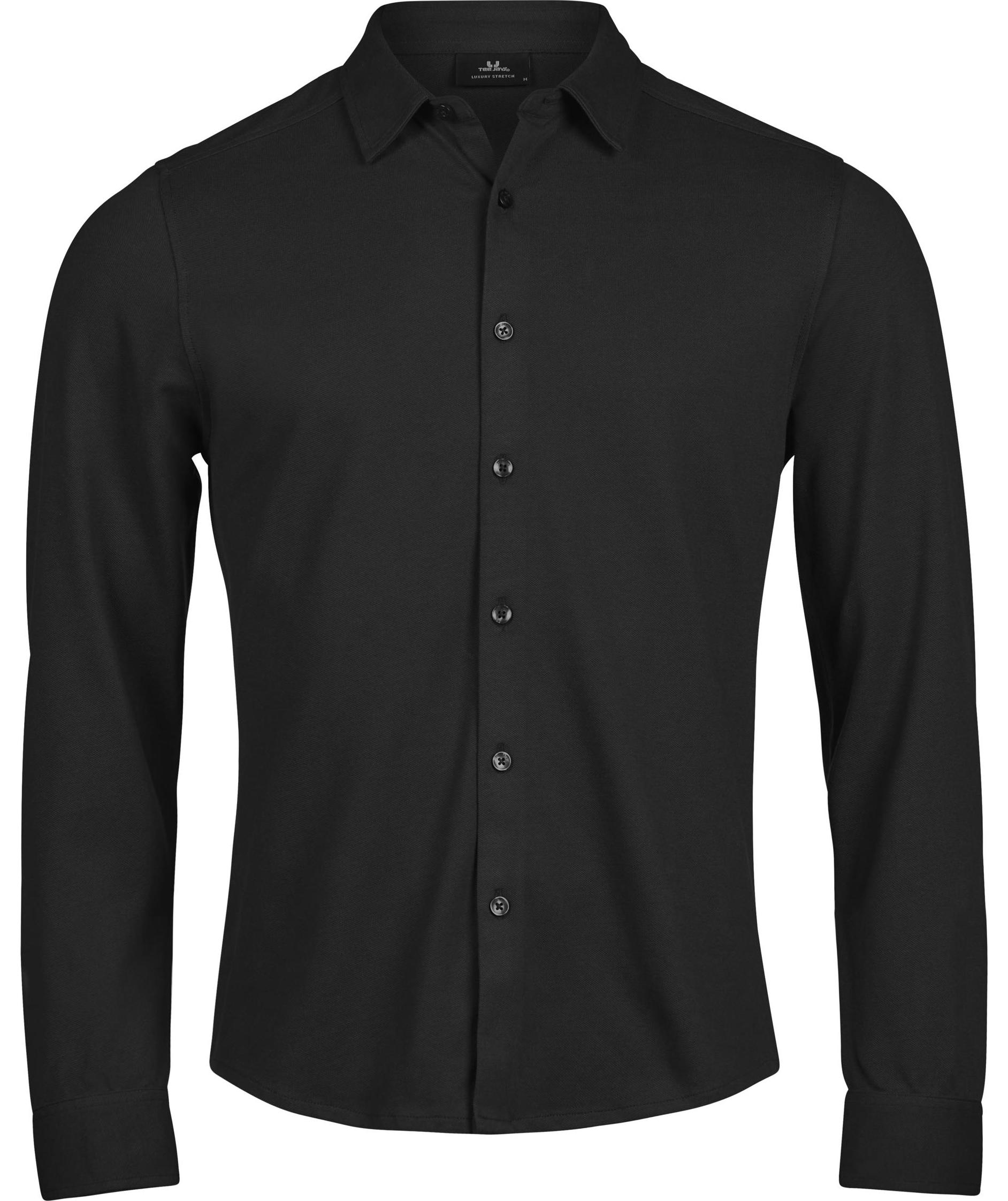 Tee Jays Luxury stretch shirt, Black