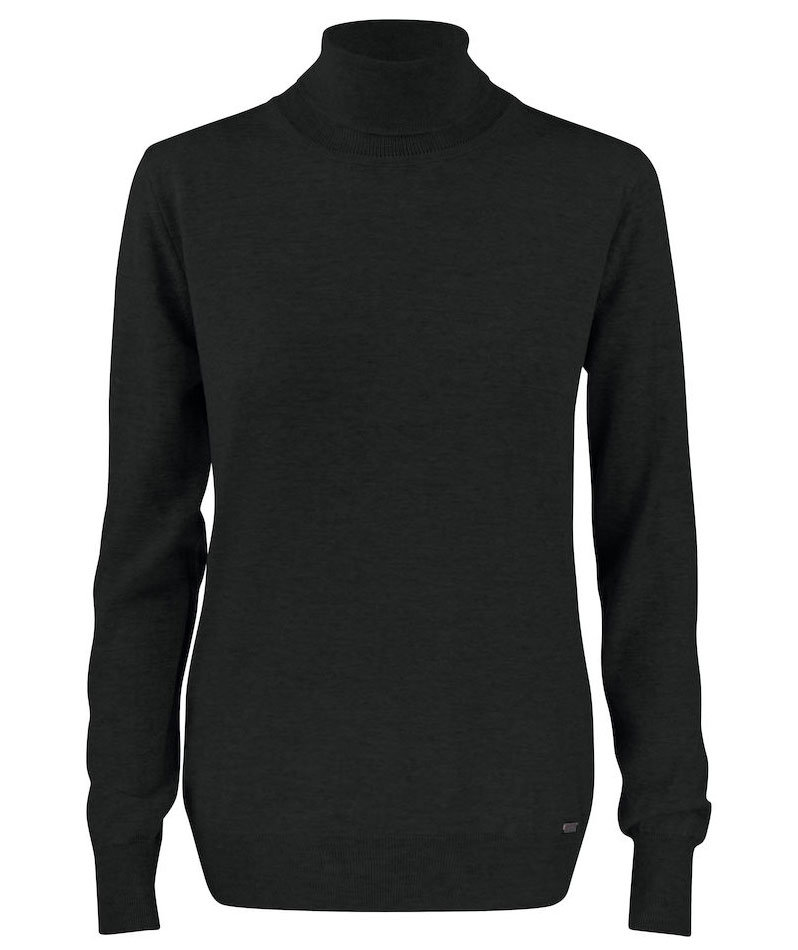 Cutter & Buck Kennewick Damen Rollkragen mit Merinowolle, Black, Black, swatch