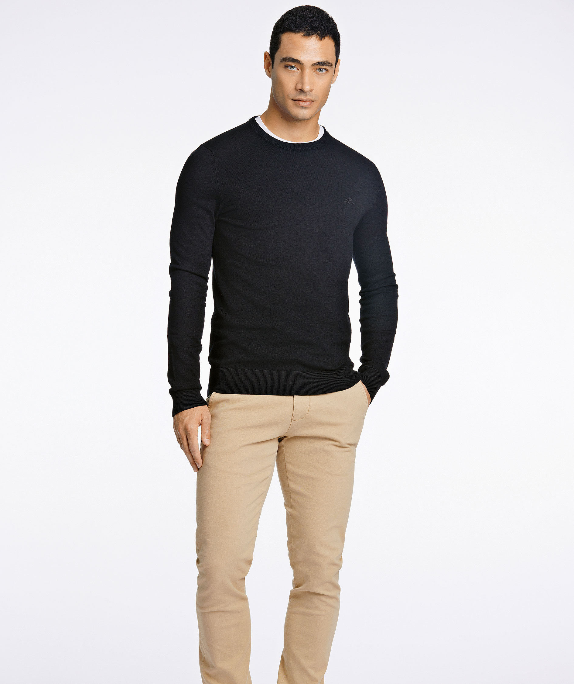 Lindbergh stickad tr&ouml;ja, Black, large image number 1